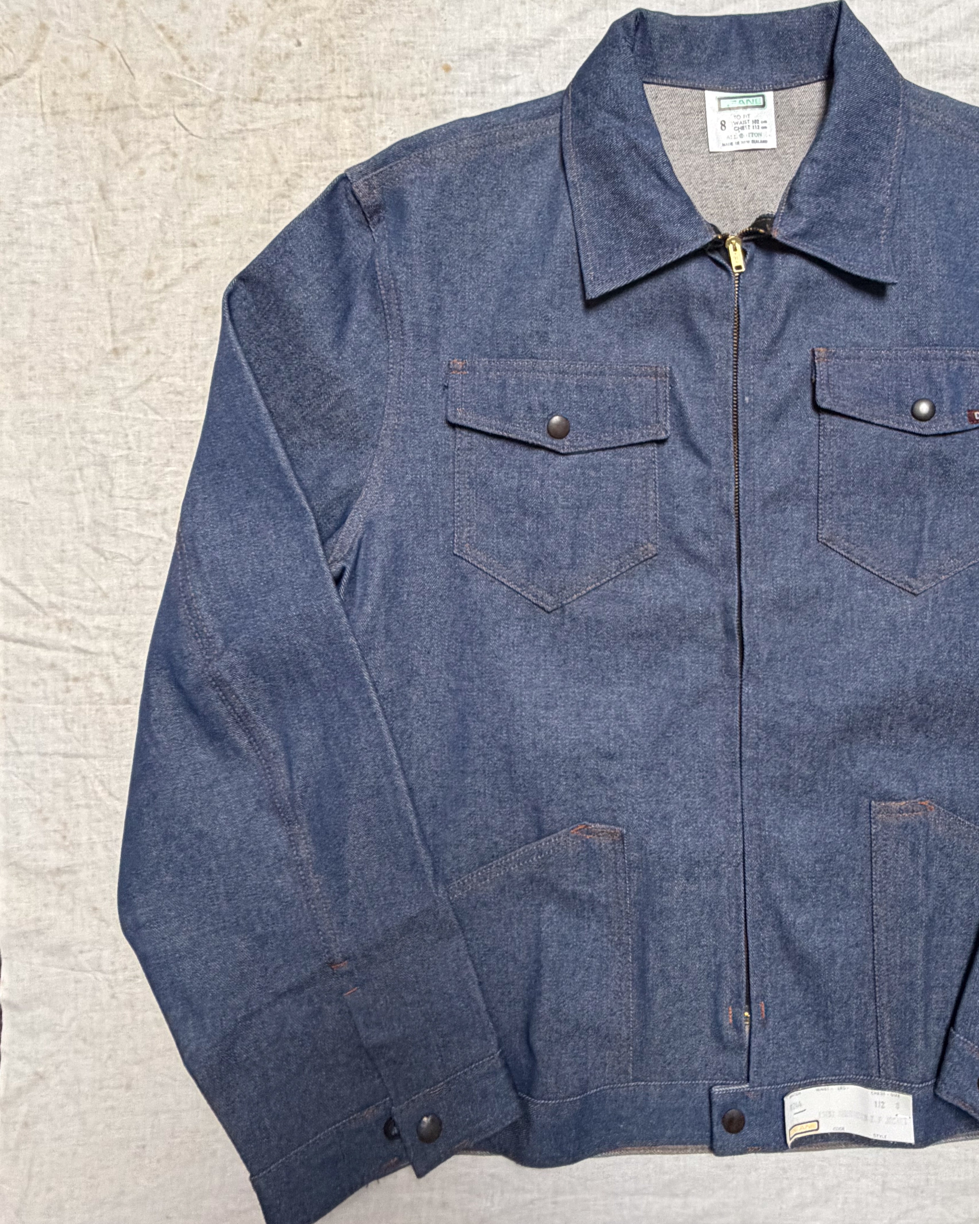 Dead stock NZ Made Deane Denim Jacket Light Wash - L/XL
