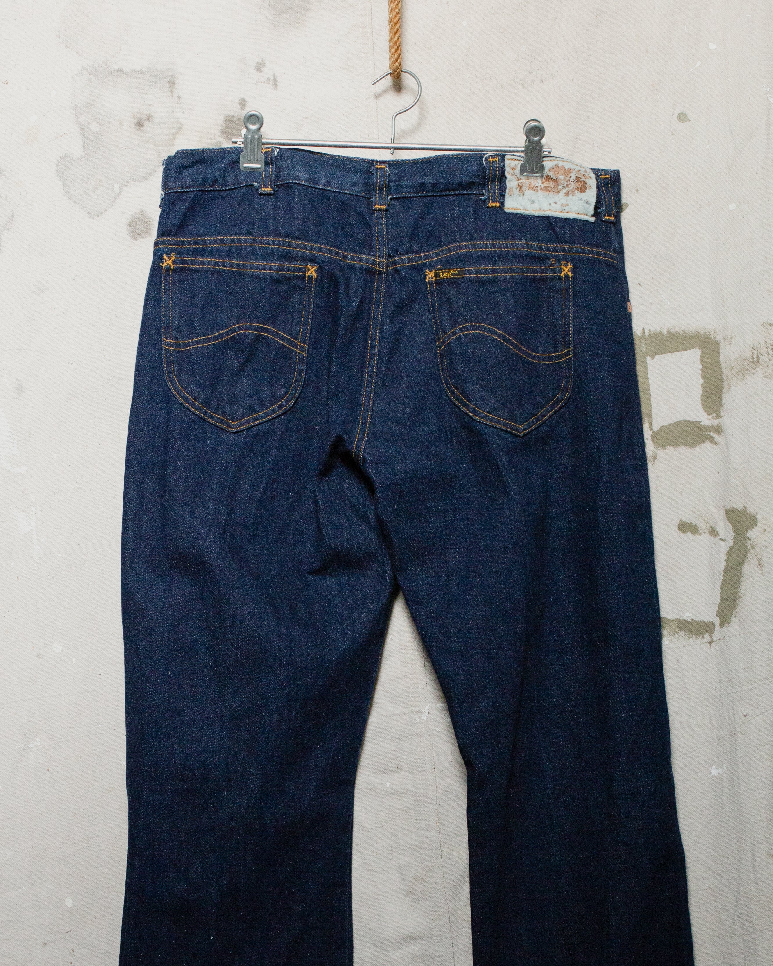 1980S Deadstock NZ Made Lee Rider Straight Leg Jeans - 36"