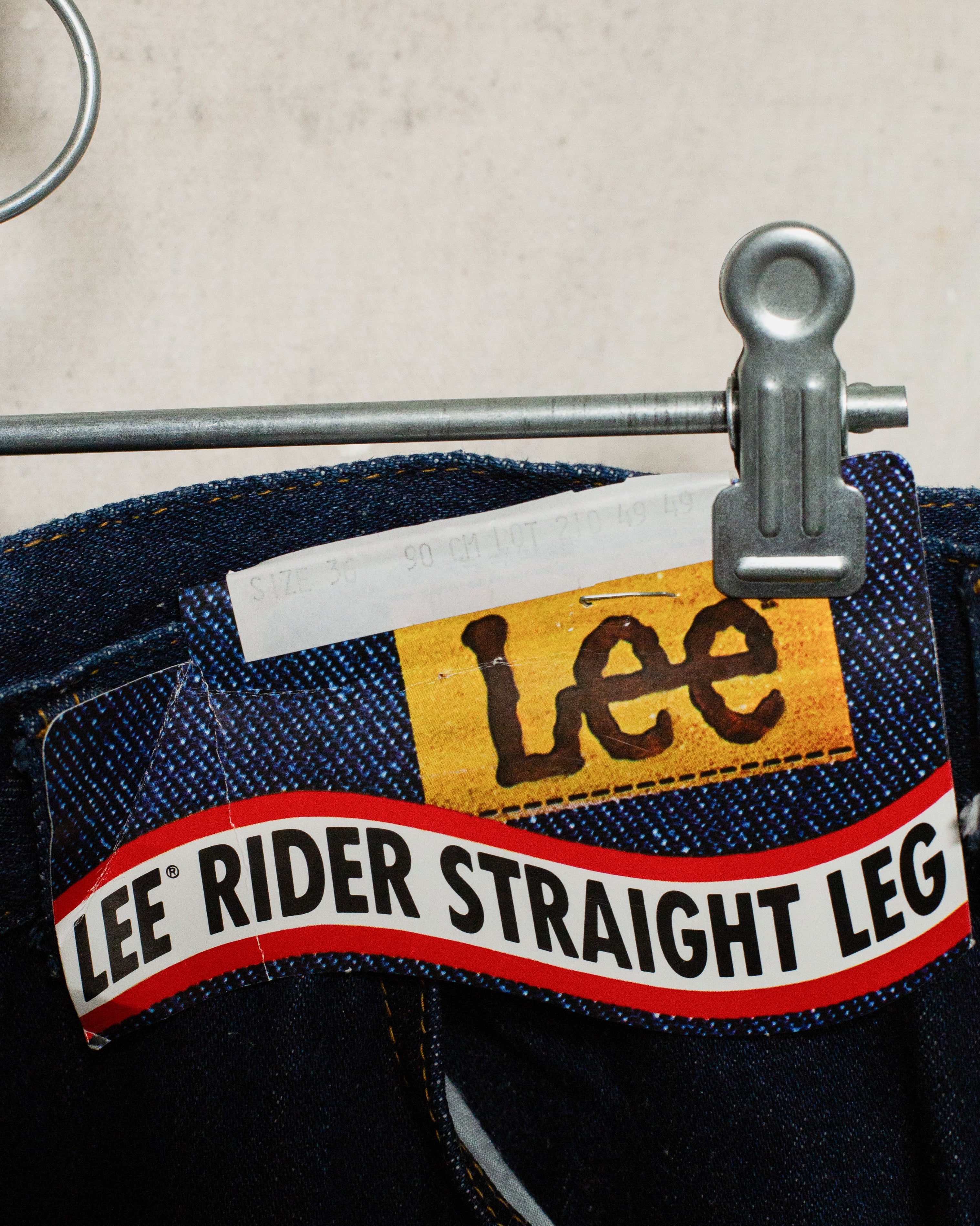 1980S Deadstock NZ Made Lee Rider Straight Leg Jeans - 36"