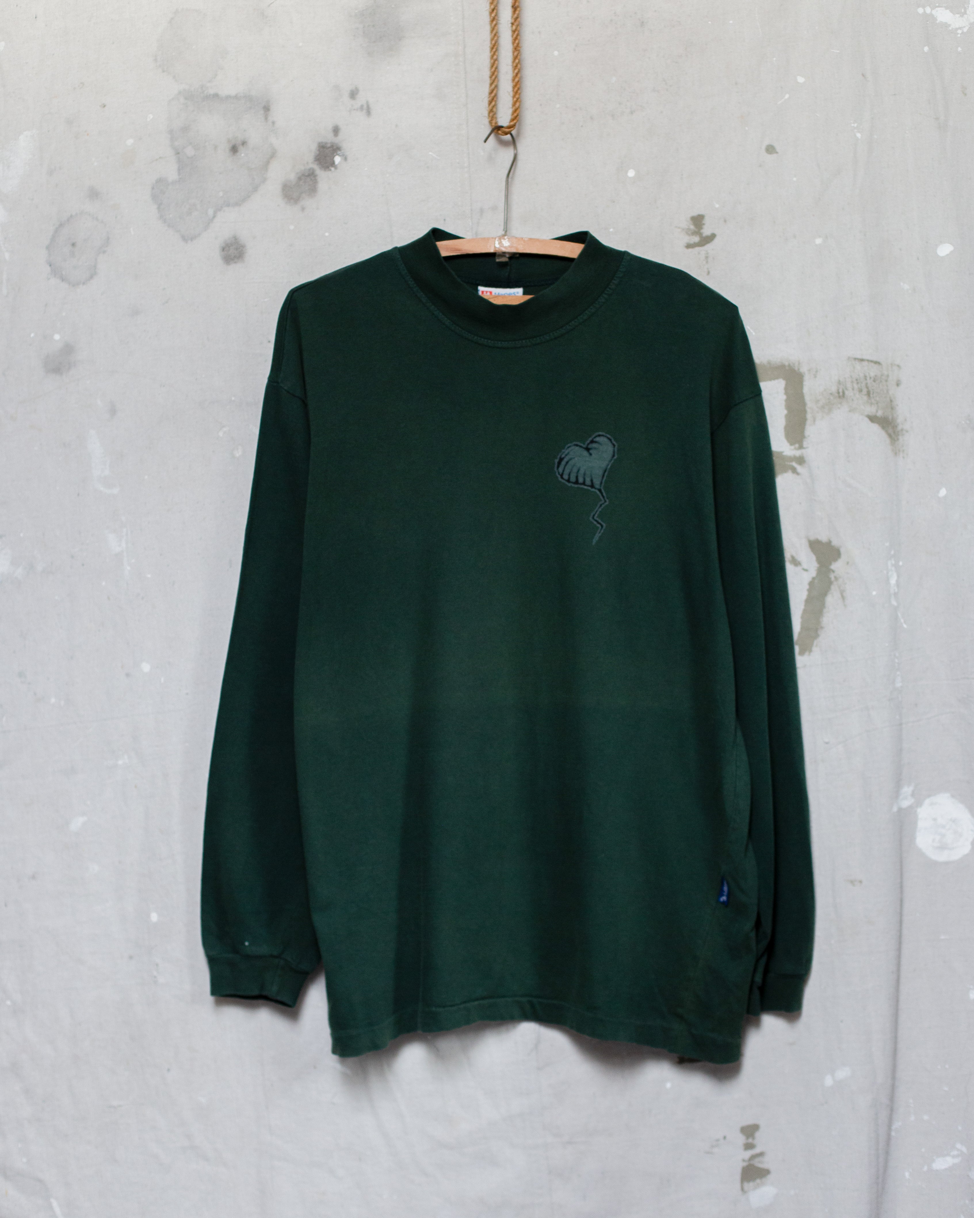 1990S Faded NZ Made Hanes Long Sleeve Tee - L