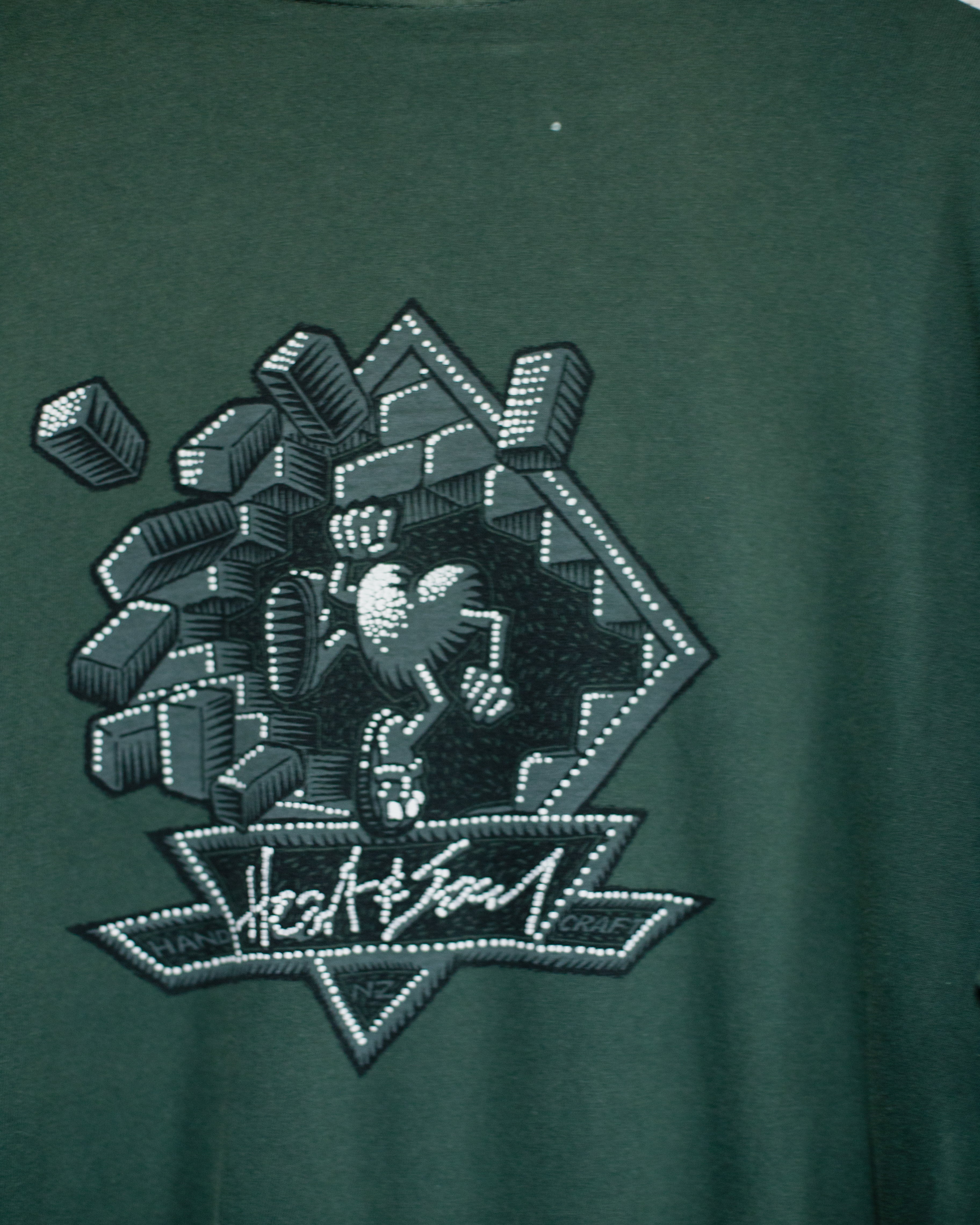 1990S Faded NZ Made Hanes Long Sleeve Tee - L