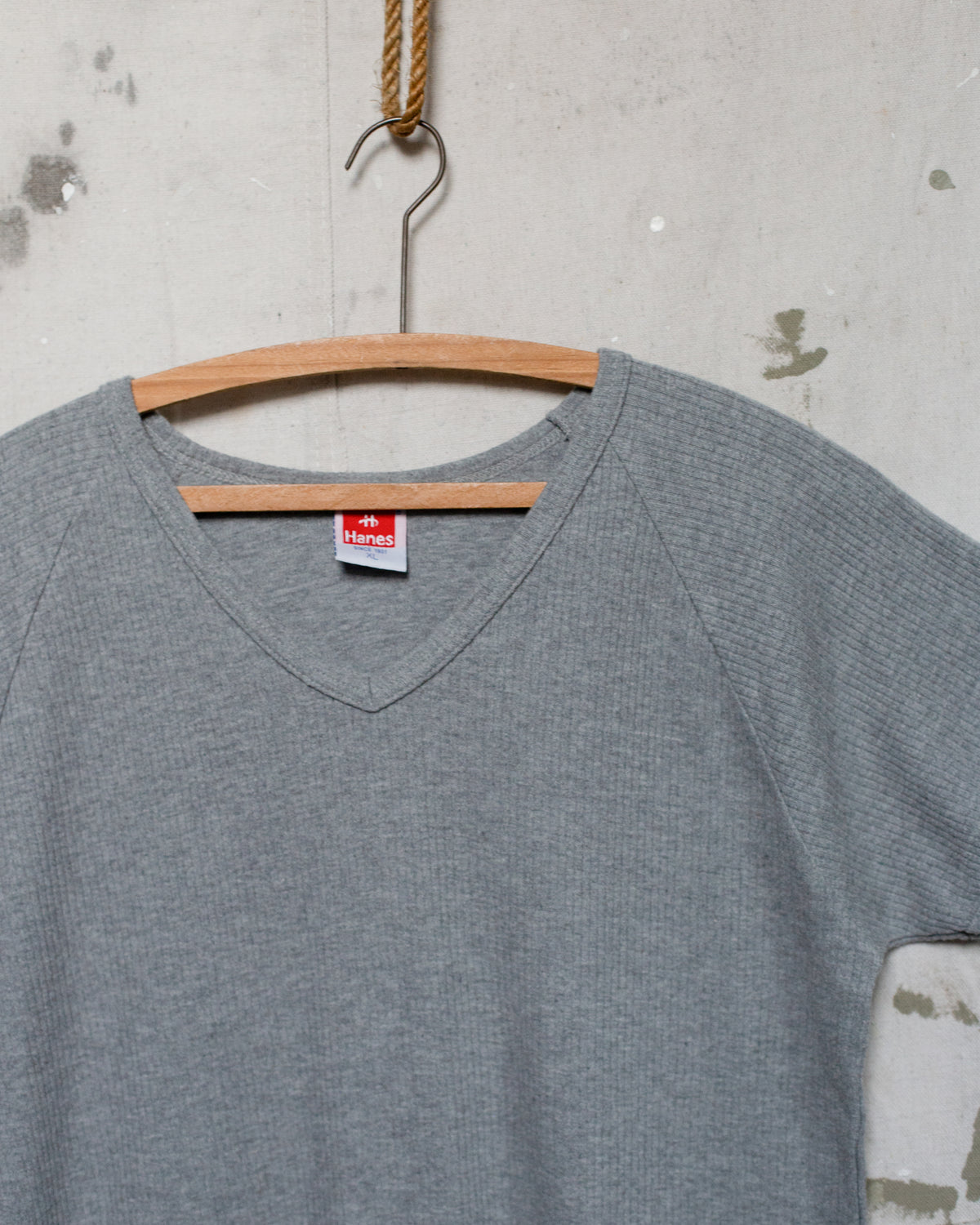 Hanes Ringer 1990S NZ Made Hanes Ribbed Ringer _ XL – Junk Shop