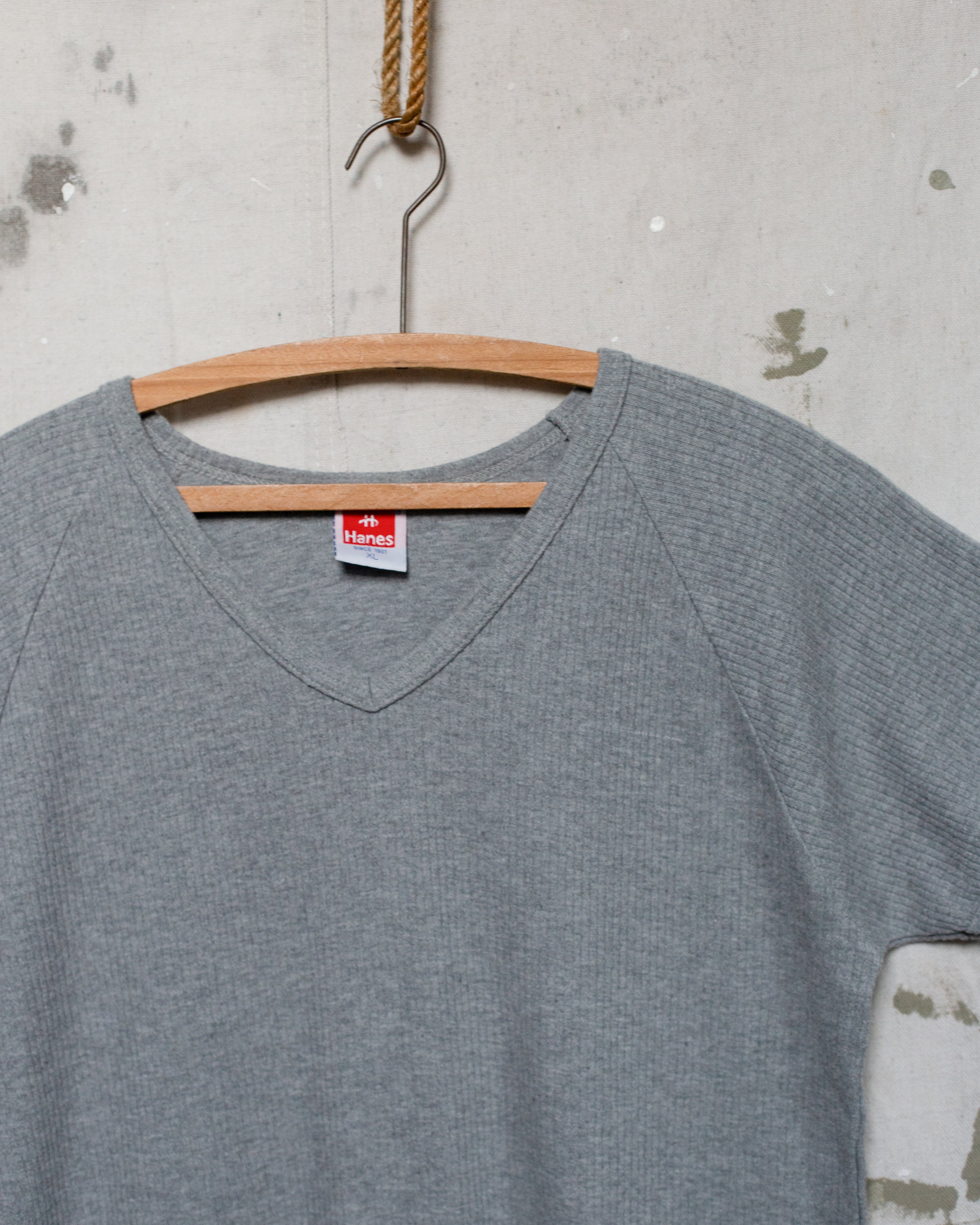 1990S NZ Made Hanes Ribbed Ringer _ XL