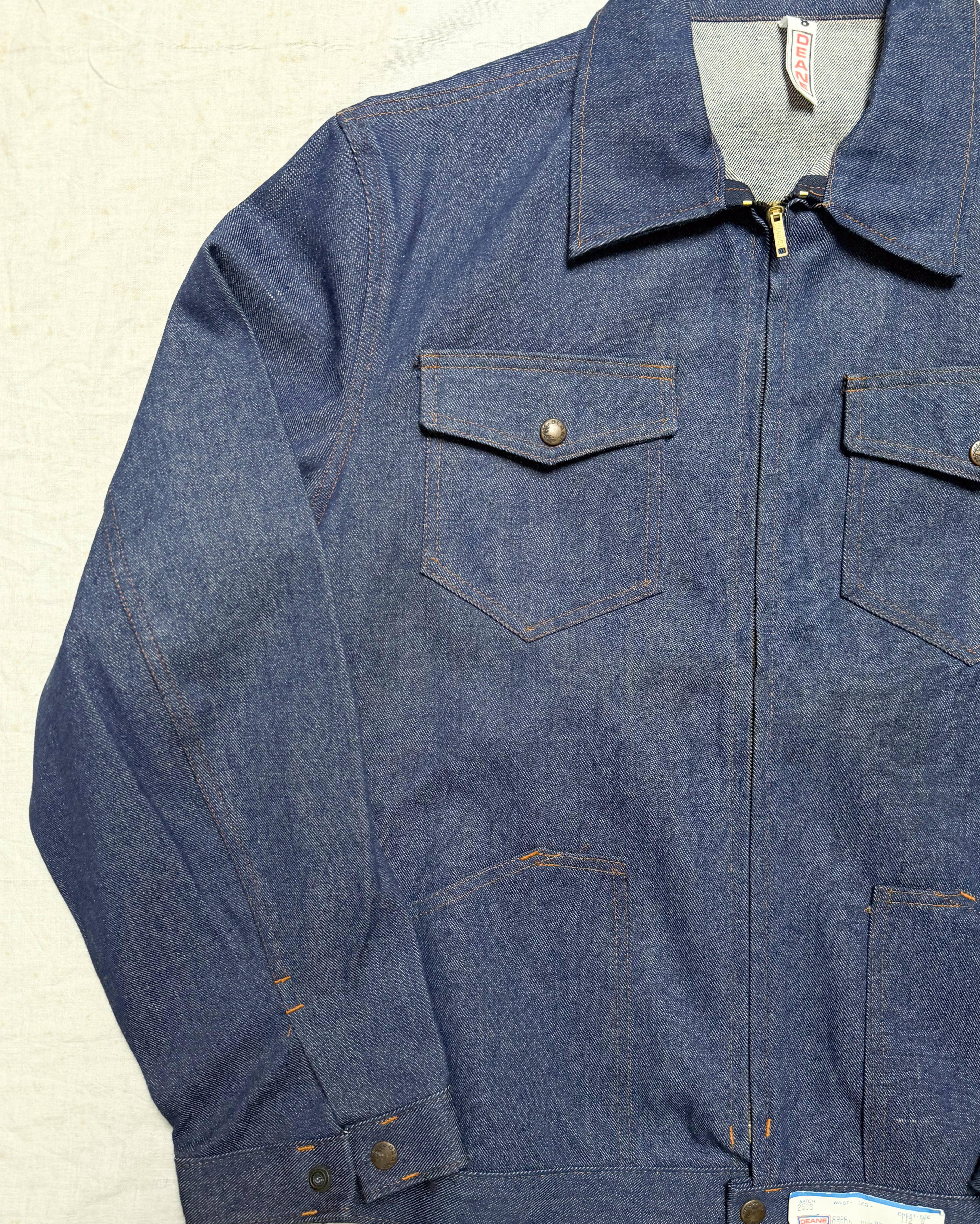 Dead stock NZ Made Deane Denim Jacket Dark Wash - L/XL