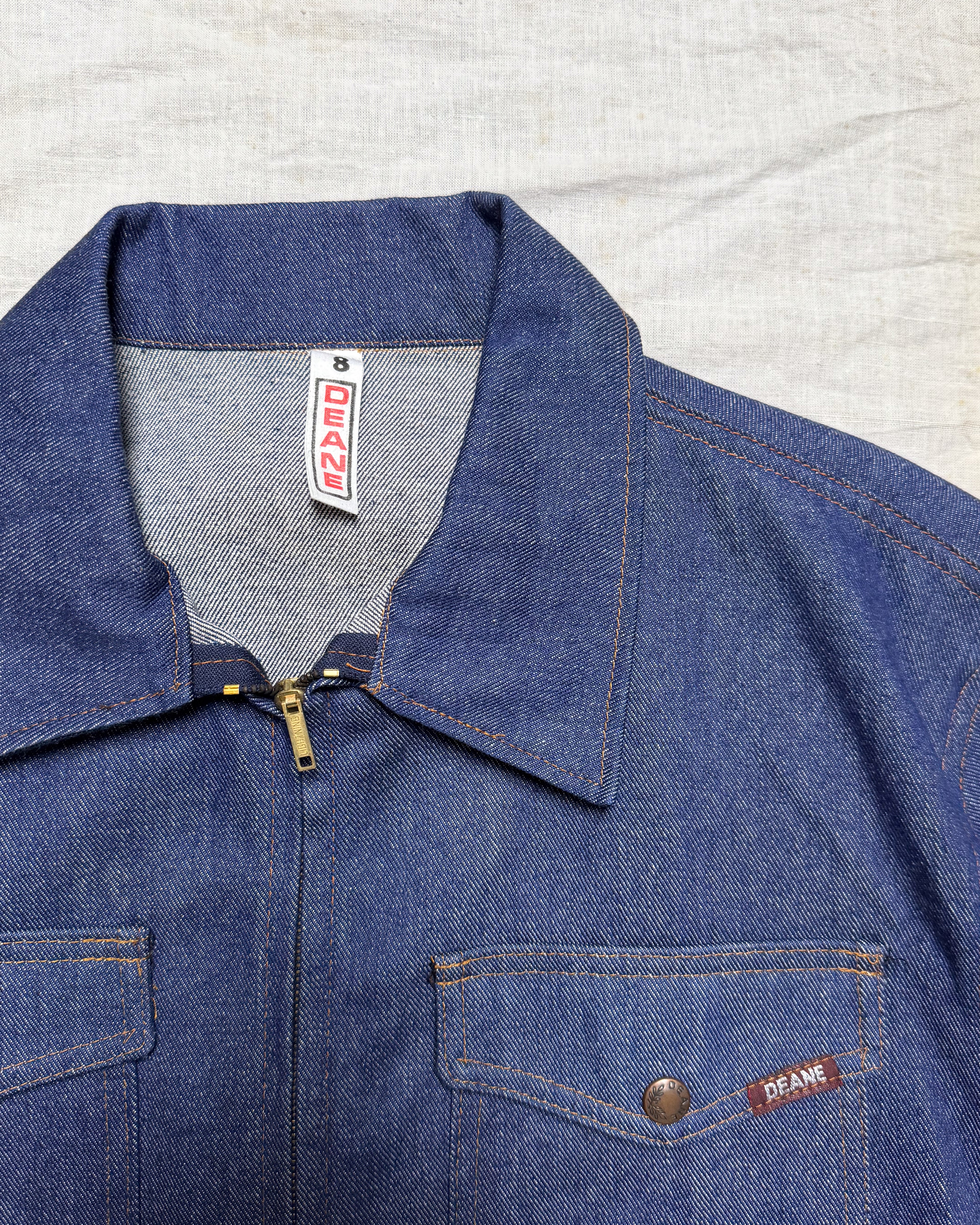 Dead stock NZ Made Deane Denim Jacket Dark Wash - L/XL