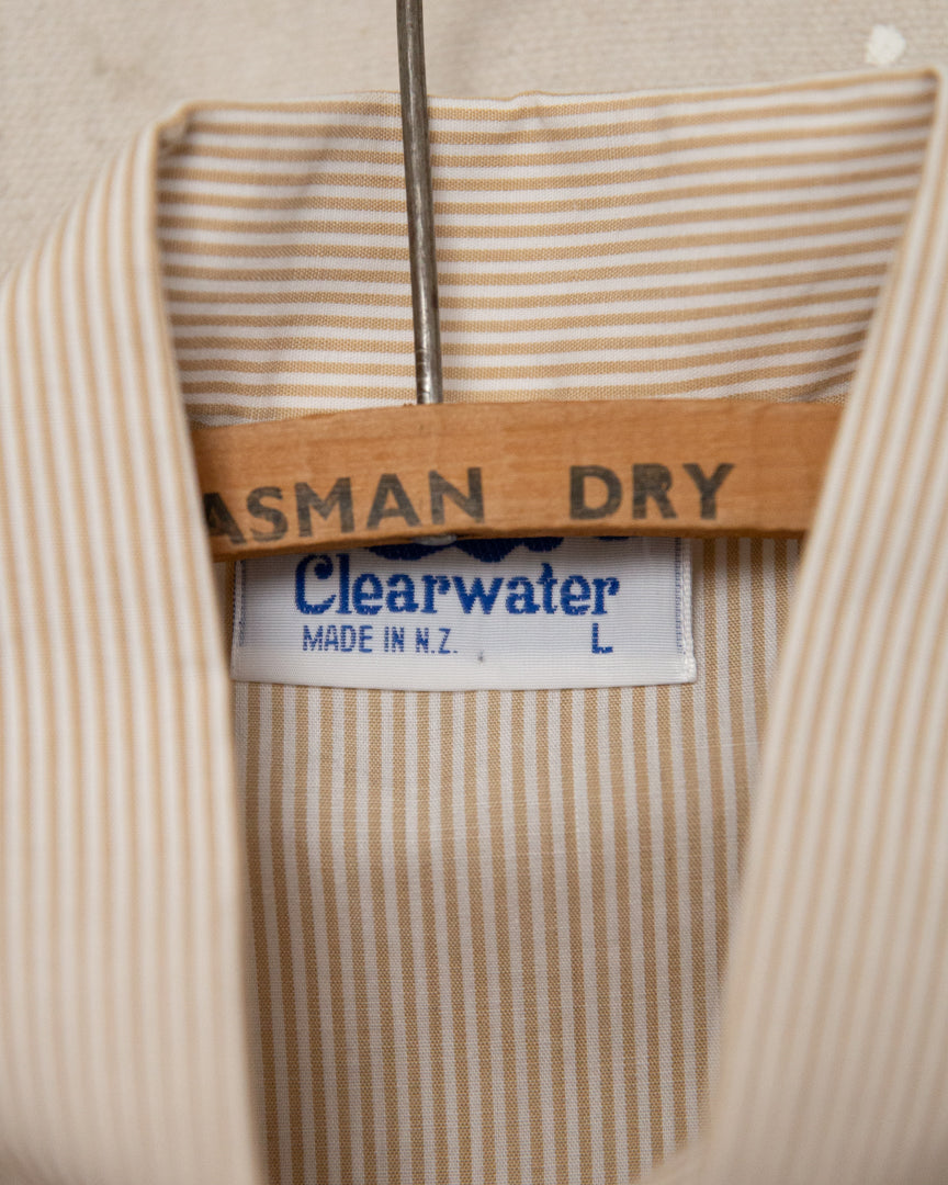 1980S Clearwater Striped Shirt - L