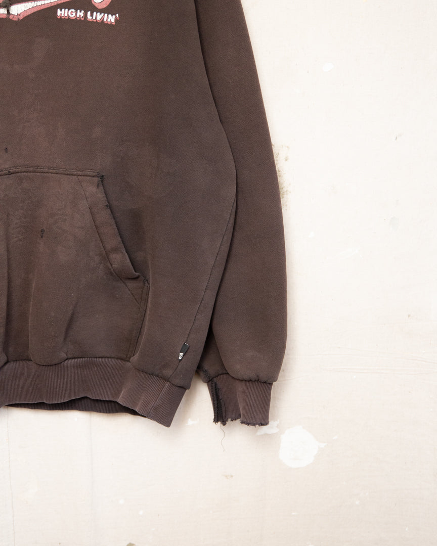 2000S Thrashed Billabong Hoodie - L