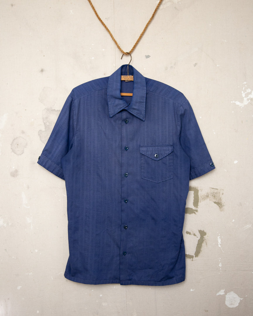 1970S Well worn Striped Shirt - L