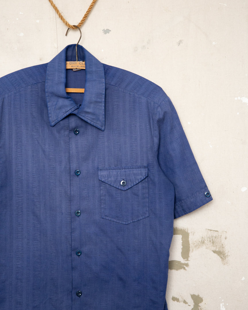 1970S Well worn Striped Shirt - L