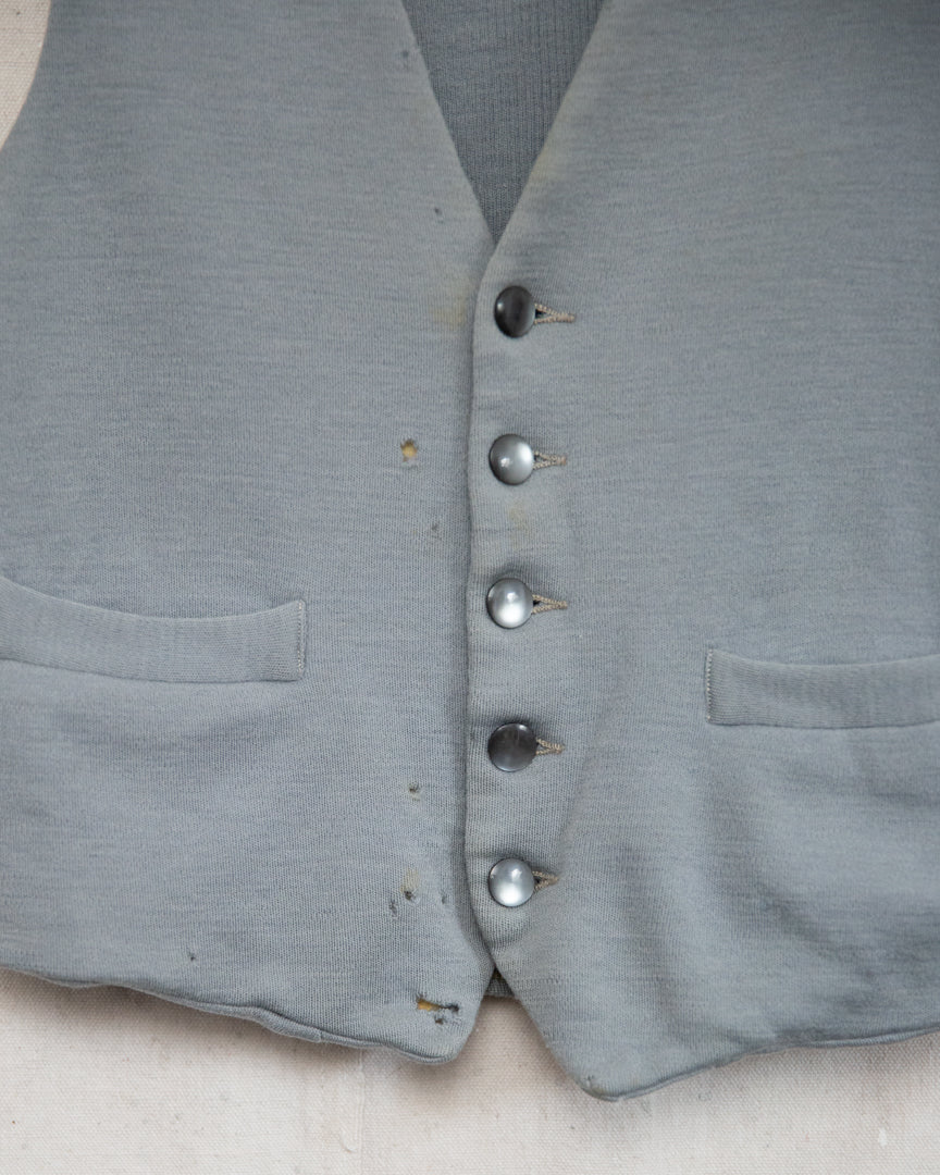 1960S Well Worn Canterbury Wool Vest - S
