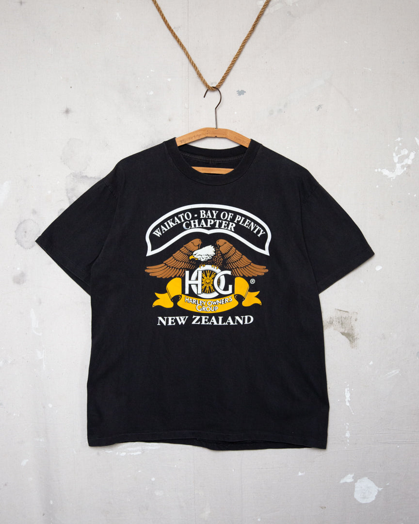1990S Waikato Harley Davidson Tee - L
