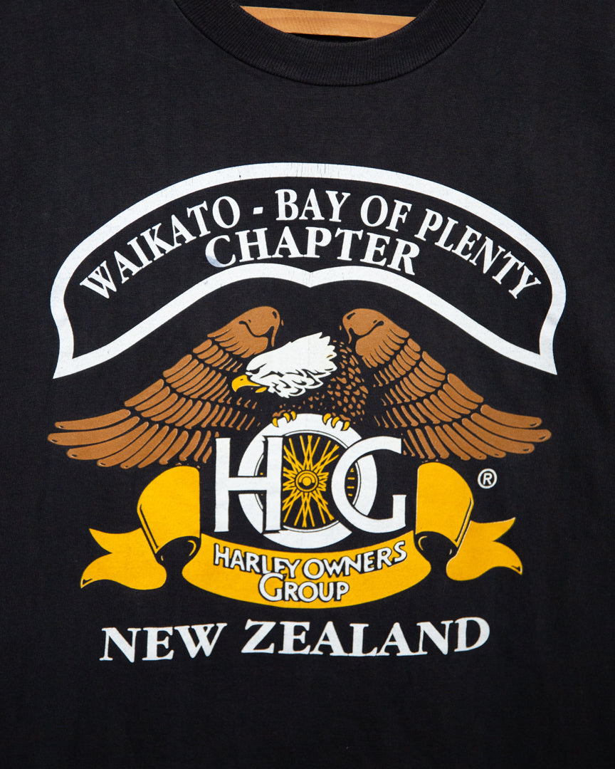 1990S Waikato Harley Davidson Tee - L