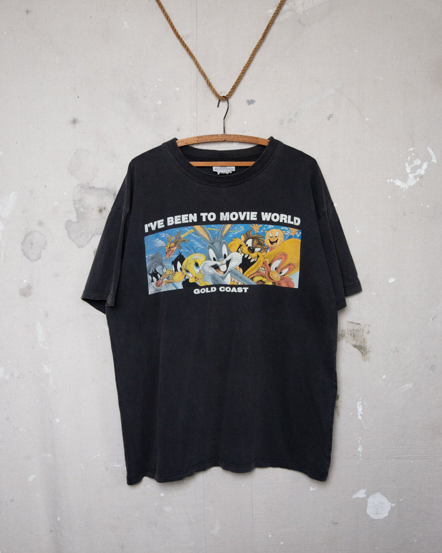 1998 Well Worn Movie World Tee - L