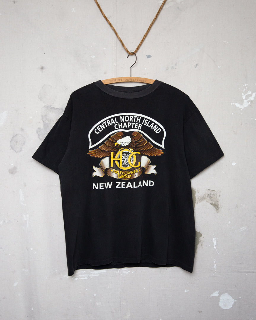 1990S Central North Island Harley Davidson Tee - L