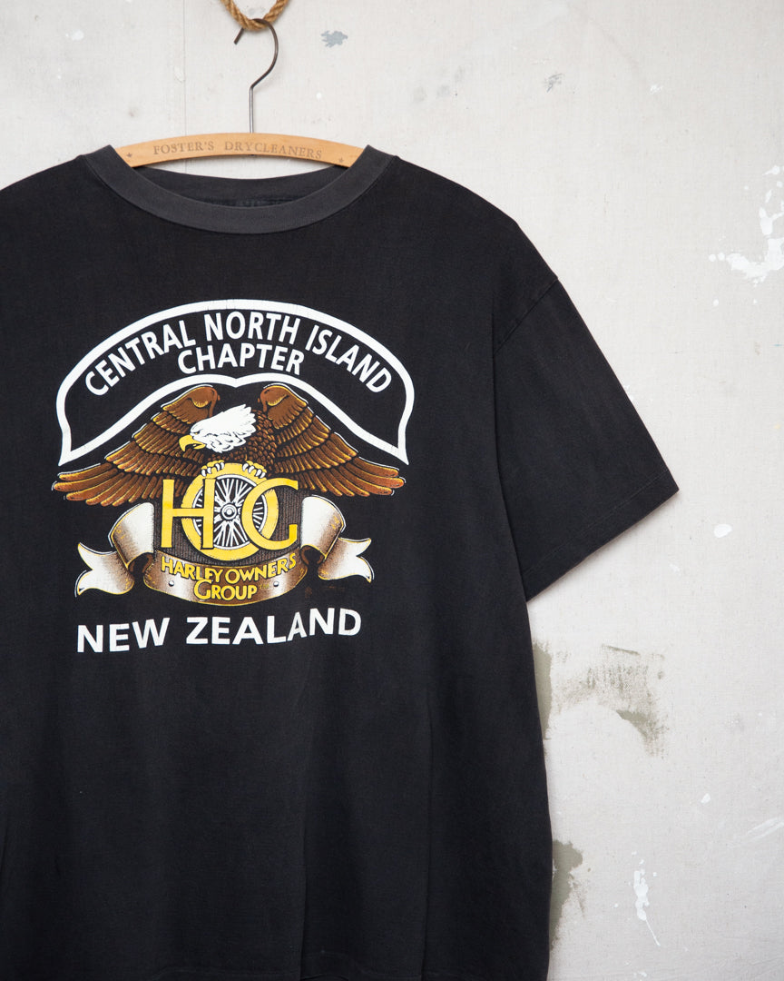 1990S Central North Island Harley Davidson Tee - L