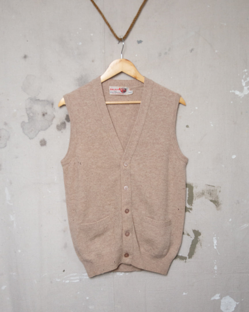 1980S Well Worn Knit Vest - M