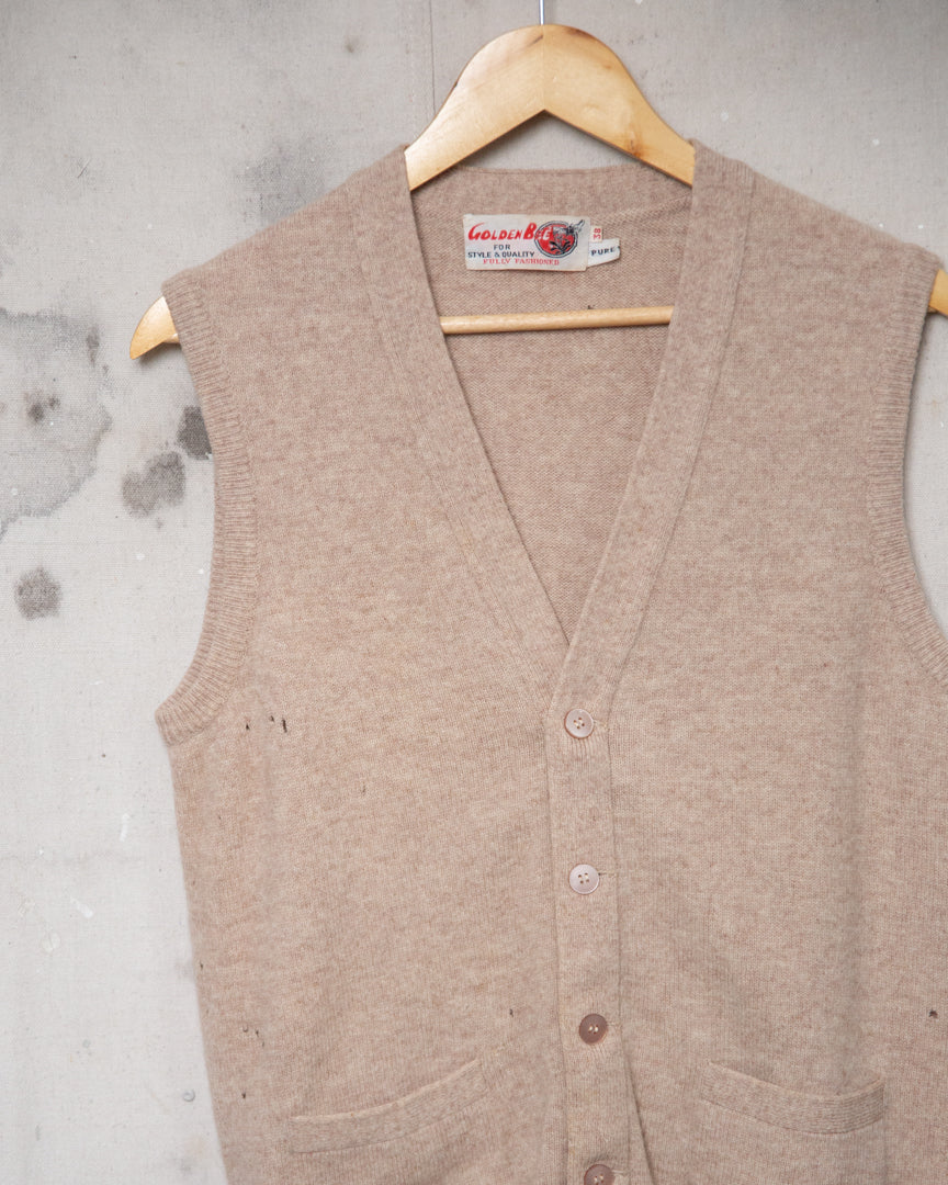1980S Well Worn Knit Vest - M