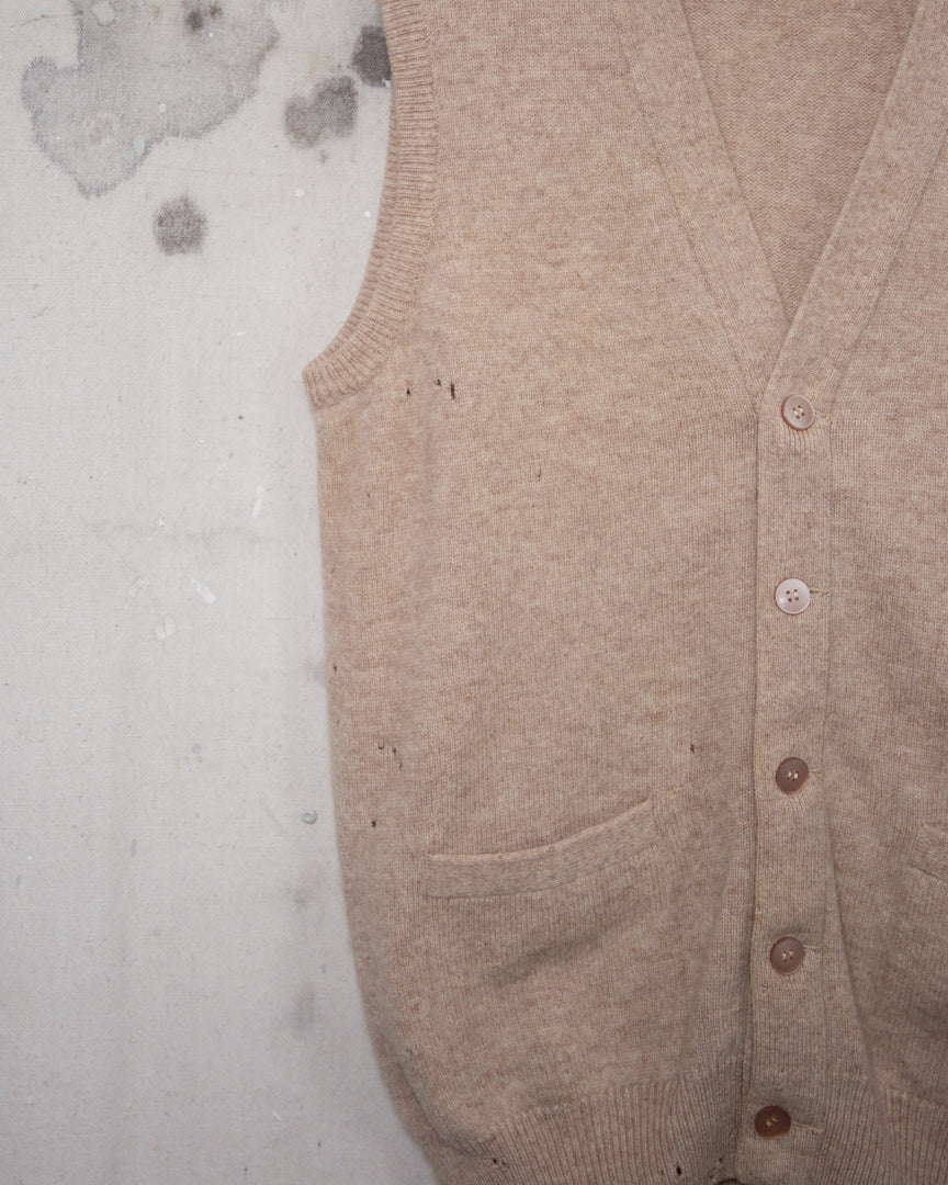 1980S Well Worn Knit Vest - M