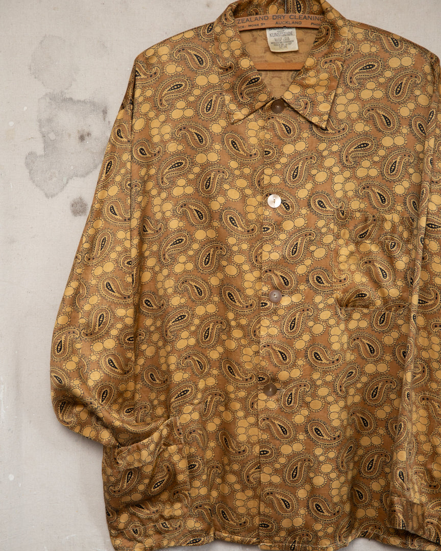 1970S Paisley Two Pocket Shirt - L