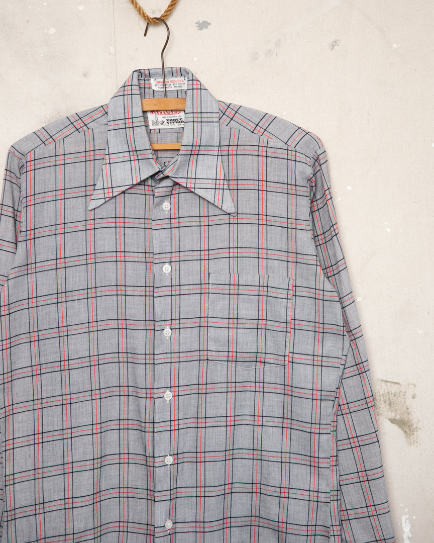 1970S Manhattan Dagger Collar Shirt - M
