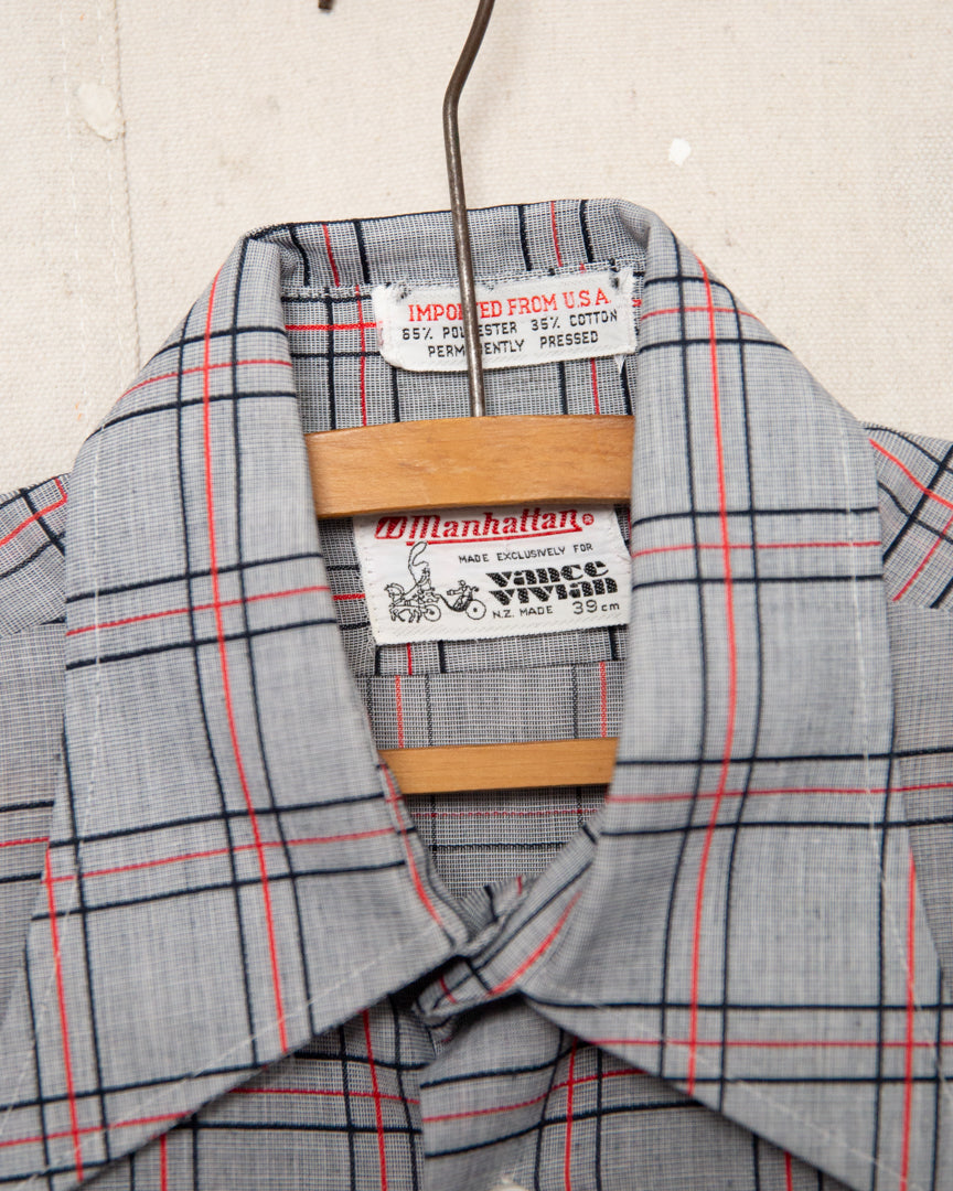1970S Manhattan Dagger Collar Shirt - M