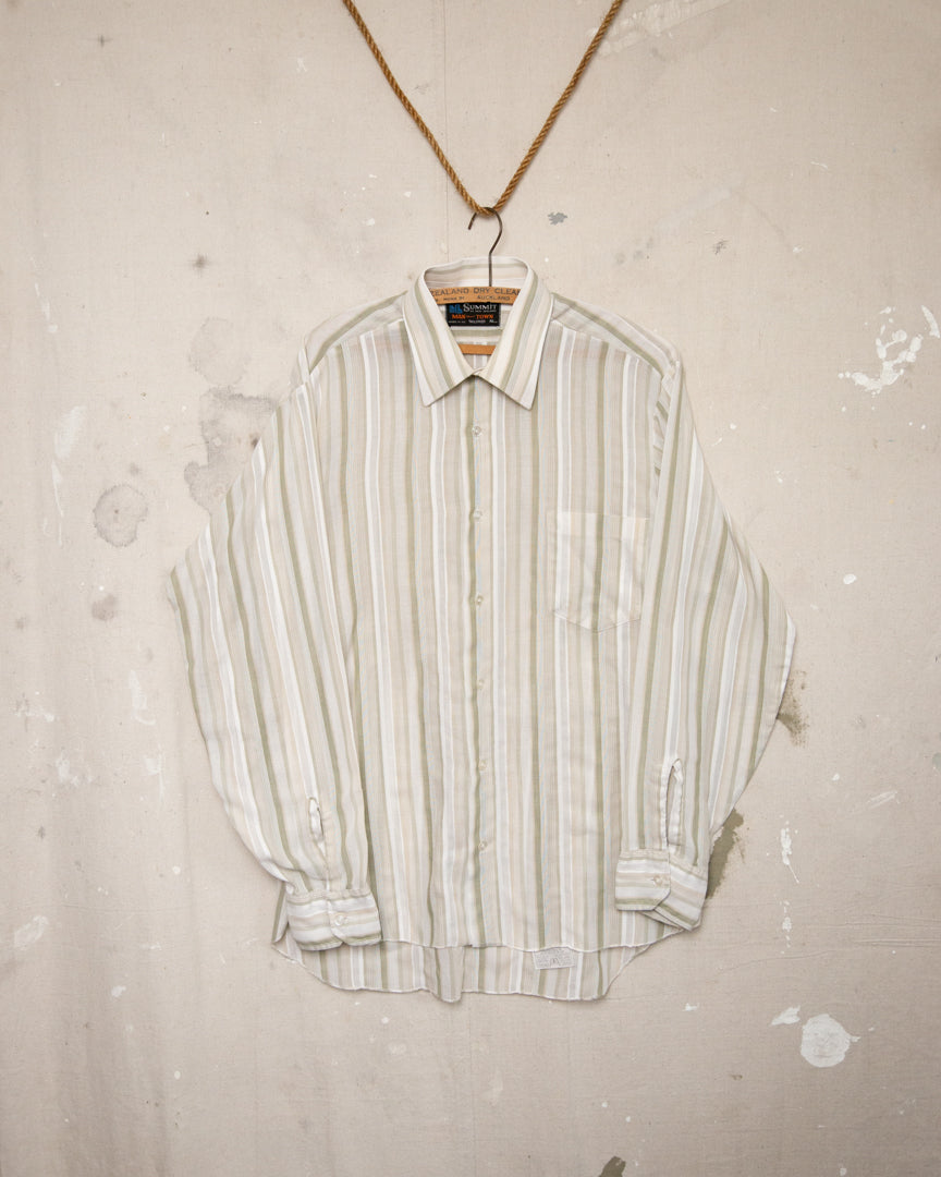 1970S Summit Striped Shirt - M