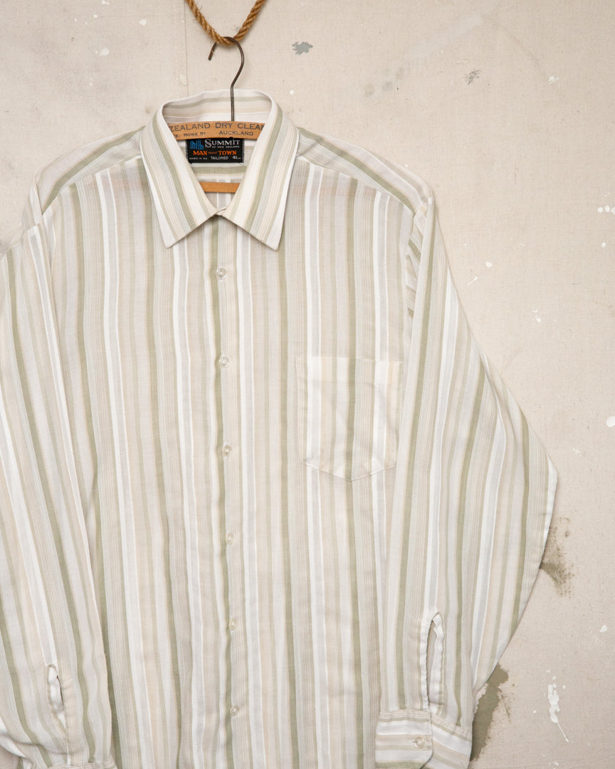 1970S Summit Striped Shirt - M