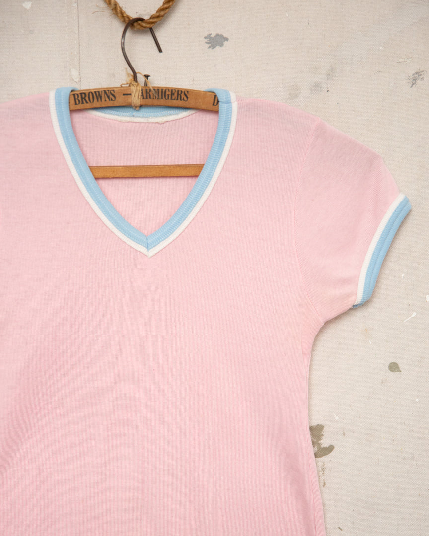 1970S Pink Baby Tee - 6