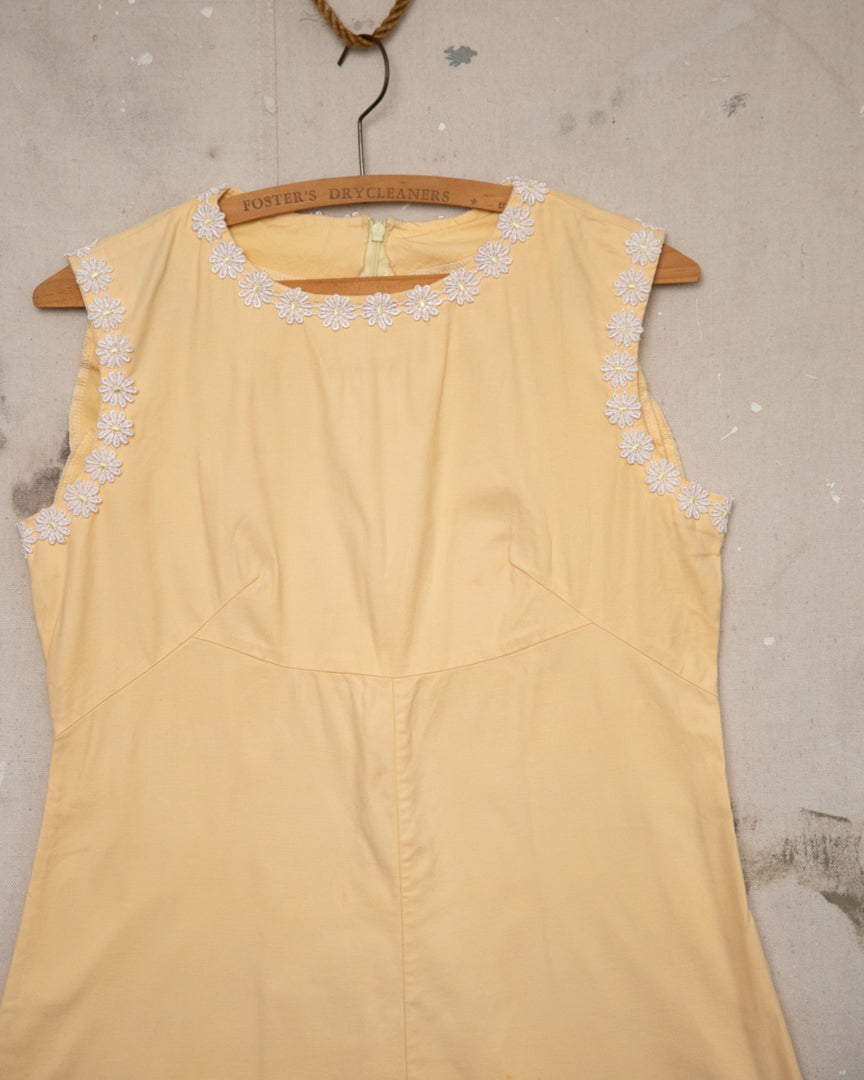 1970S Yellow Minidress - 10-12
