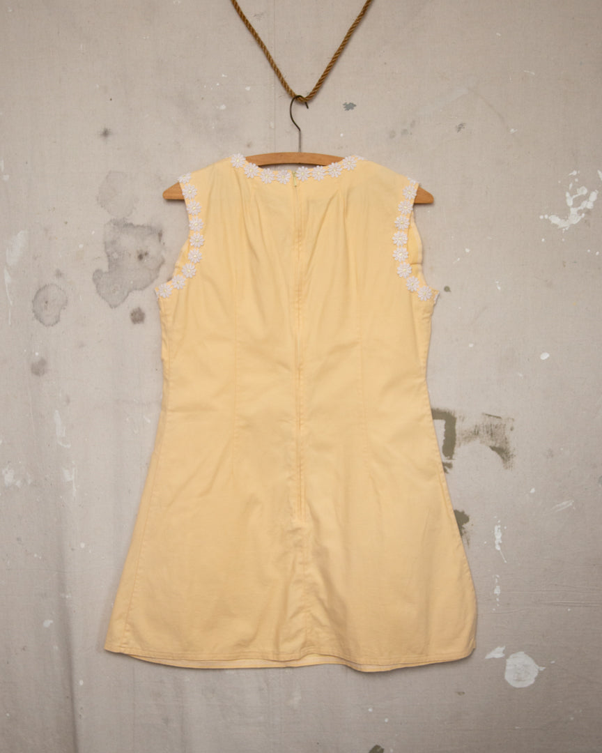 1970S Yellow Minidress - 10-12