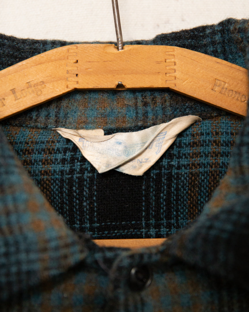 1970S Flannel Pull Over - L