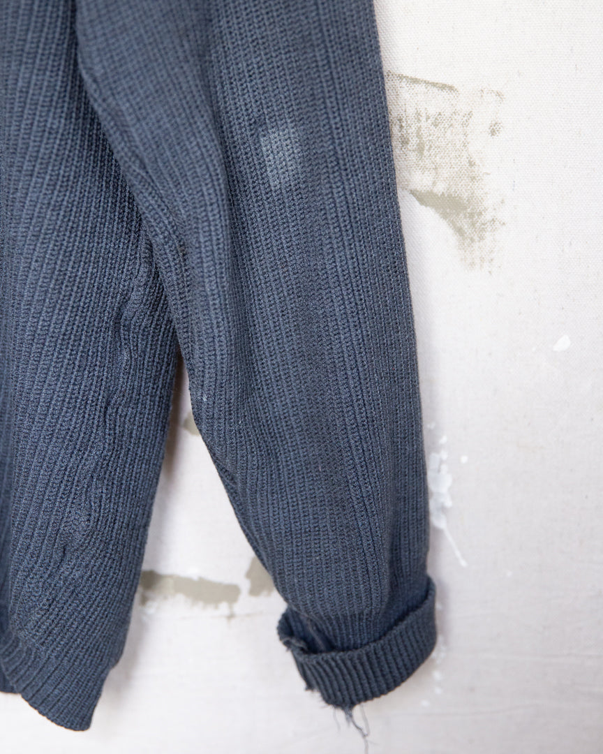 1950S/60S Well Worn Zip Cardigan - L