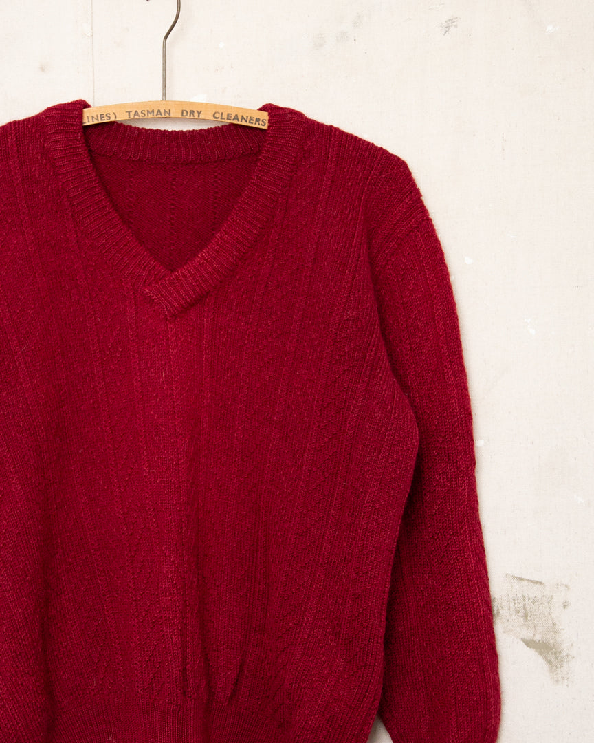 Well Worn And Patched Knit Sweater - S