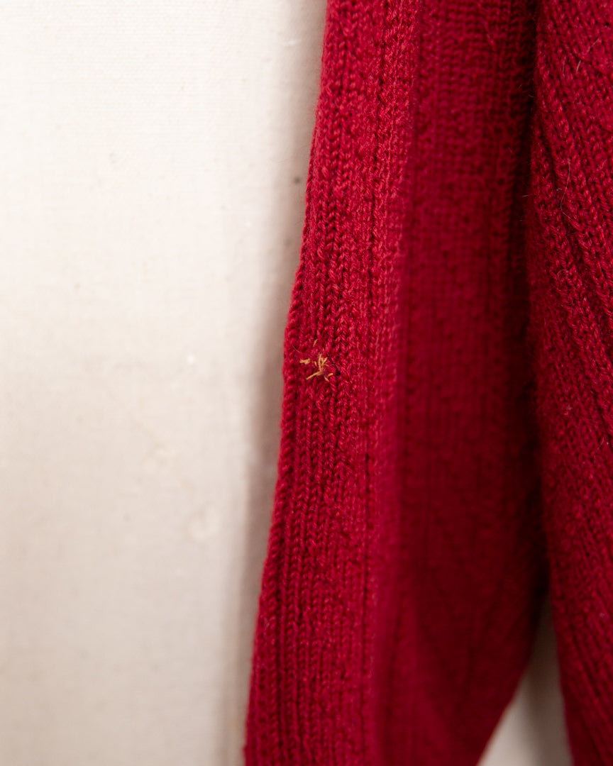 Well Worn And Patched Knit Sweater - S