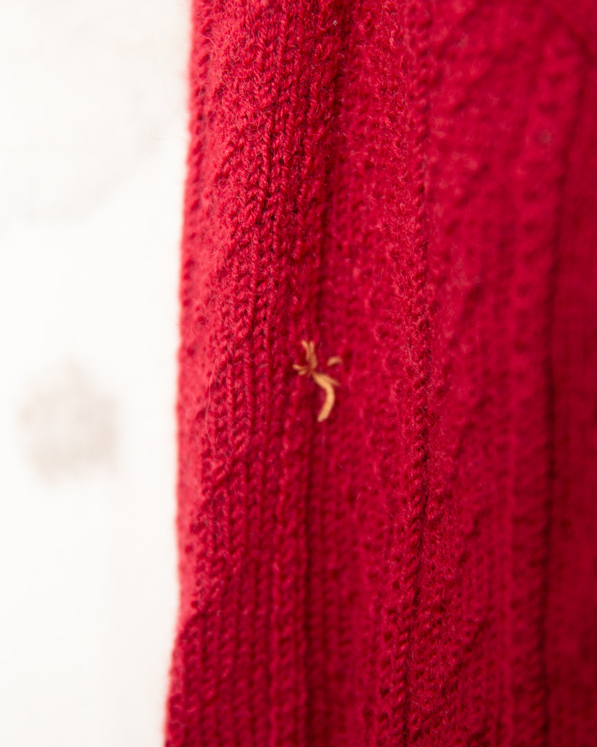 Well Worn And Patched Knit Sweater - S