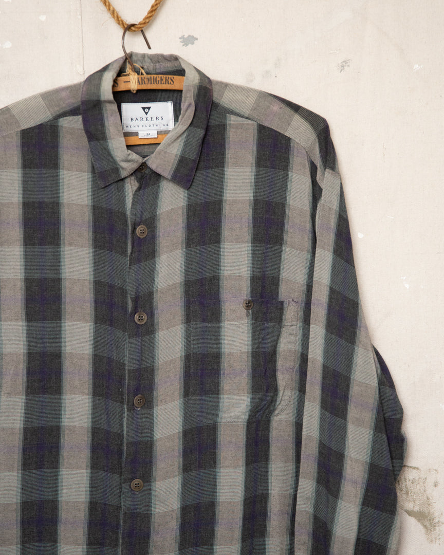 1990S Barkers Rayon Shirt - M/L