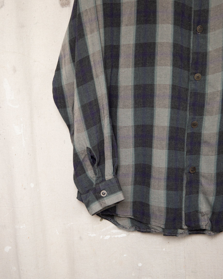 1990S Barkers Rayon Shirt - M/L