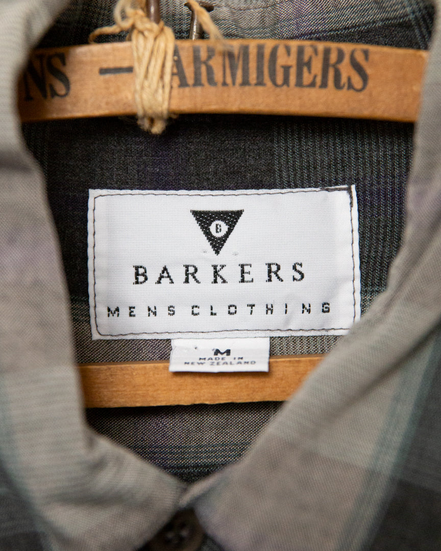 1990S Barkers Rayon Shirt - M/L
