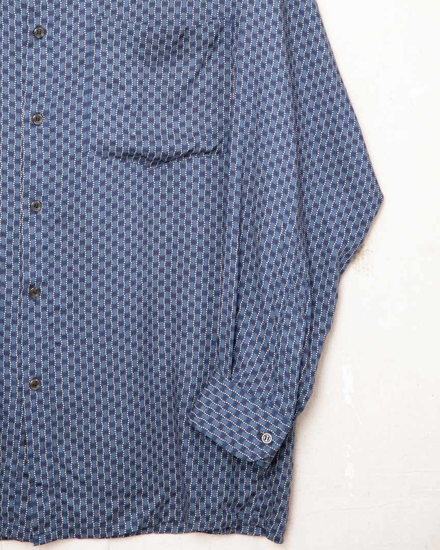 1990S Postcard Rayon Shirt - M