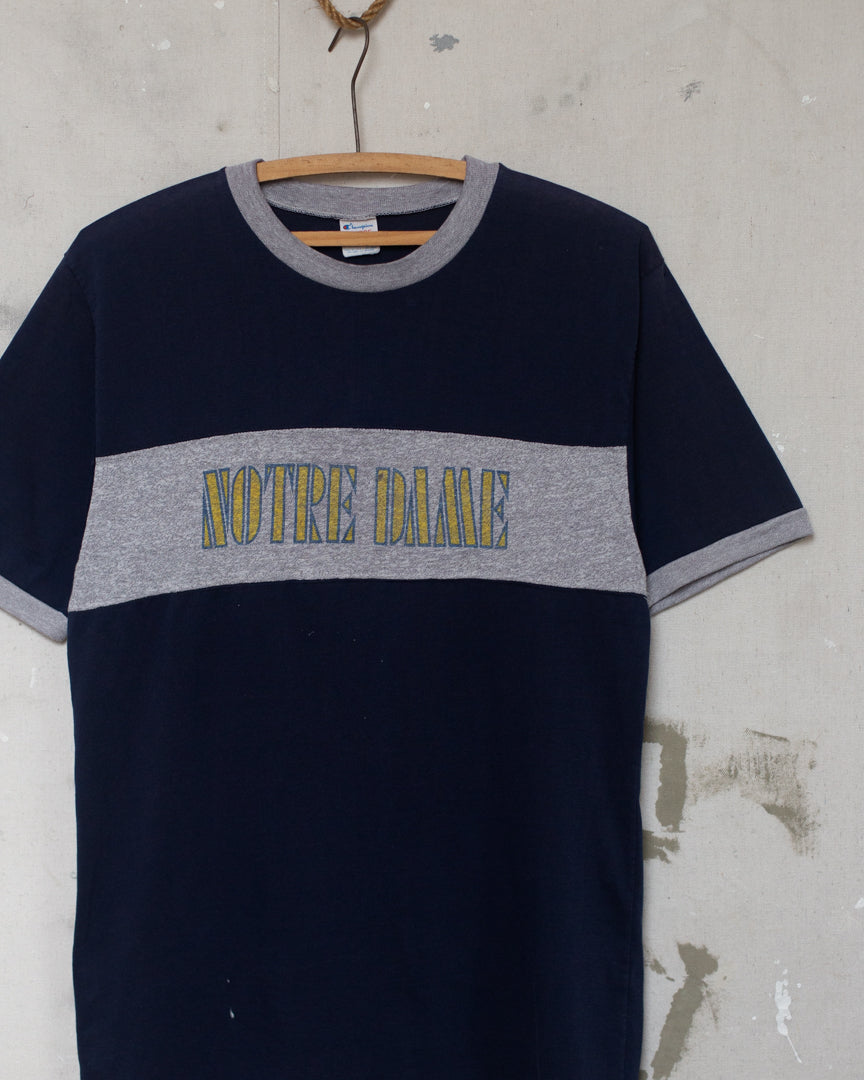 1980S Well Worn University Of Notre Dame Tee - M