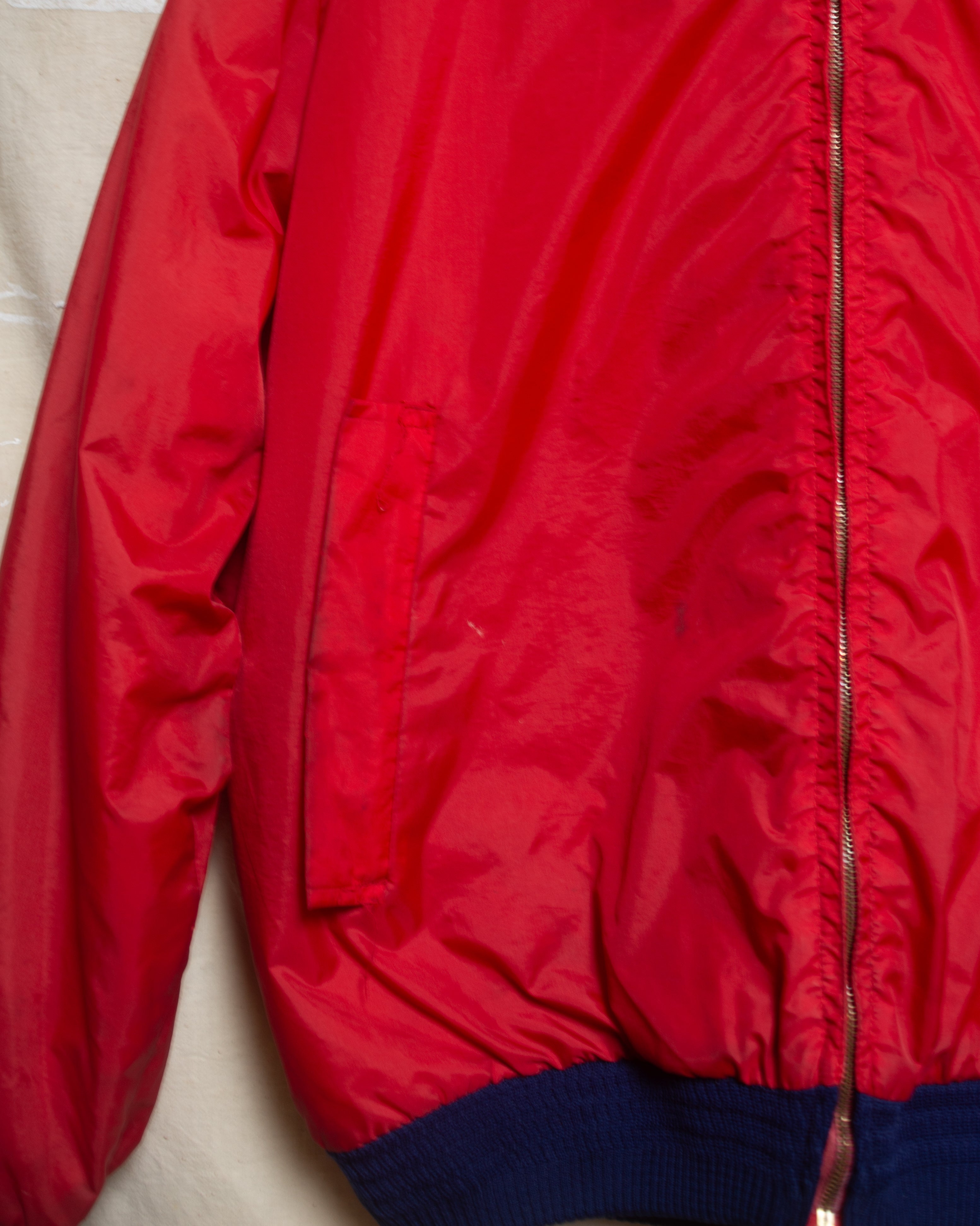1980S Distressed Sherling Bomber Jacket