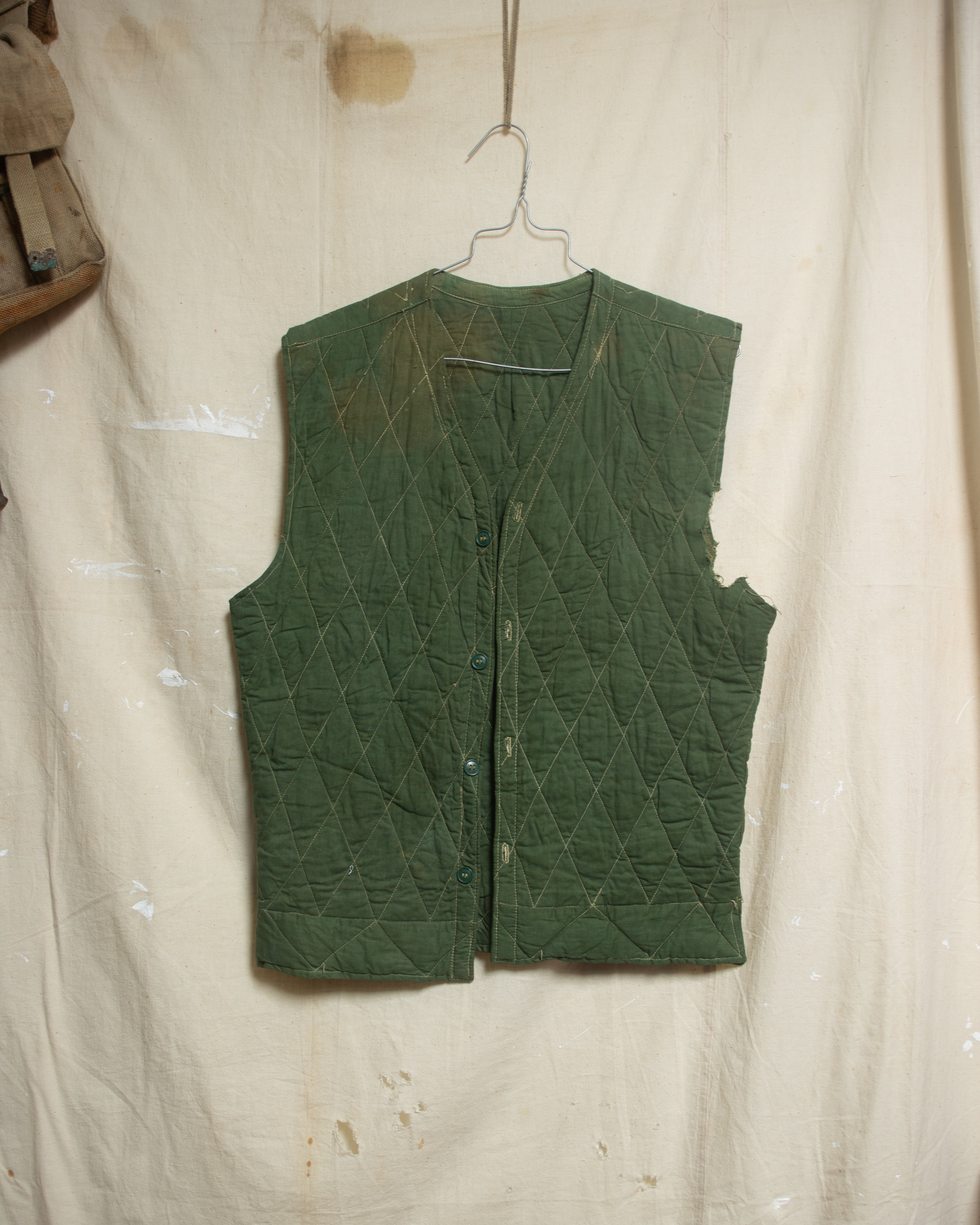 Thrashed Vietnam War Era Cold Weather Vest