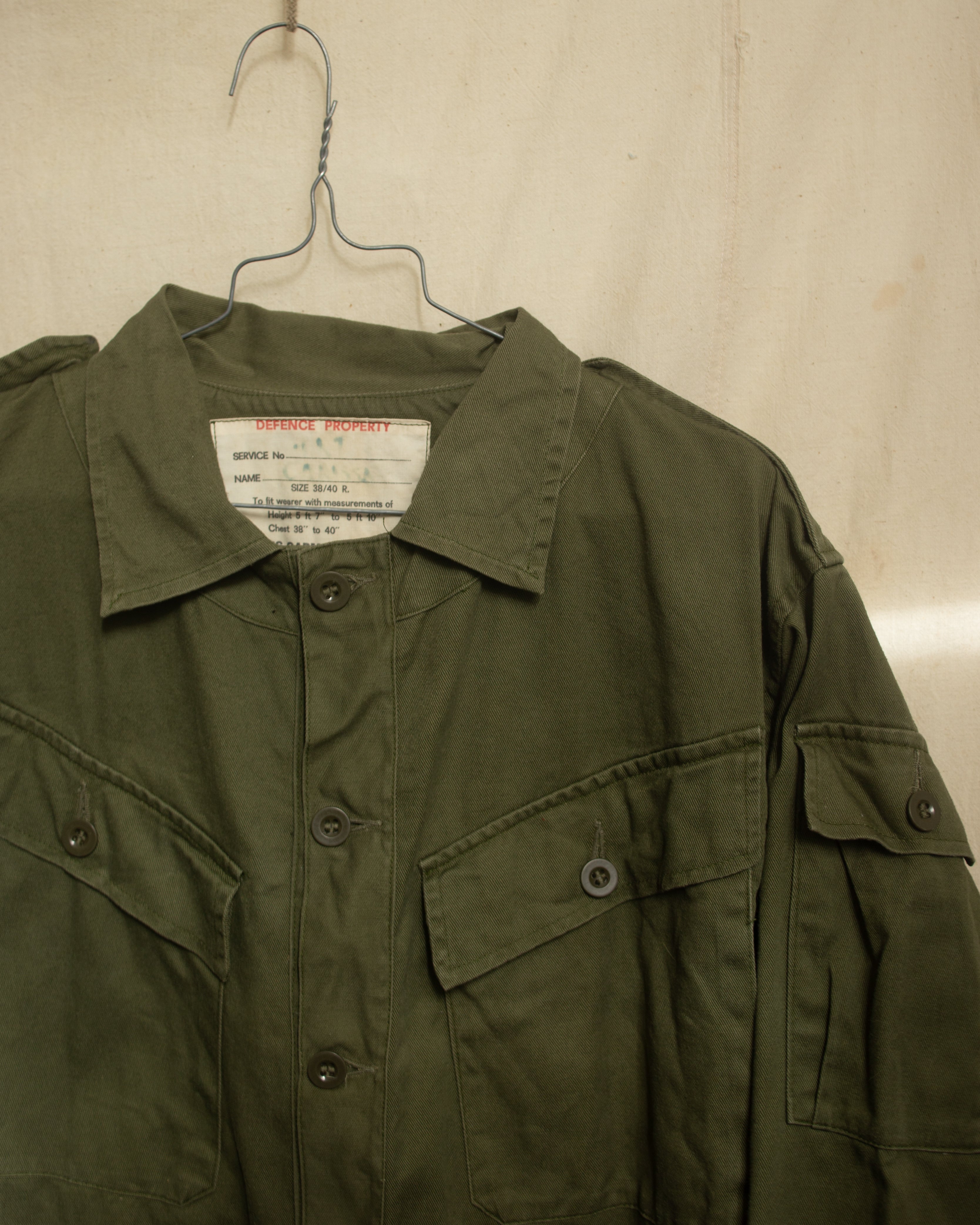 1970 NZ Army Pixie Shirt Size 38/40R