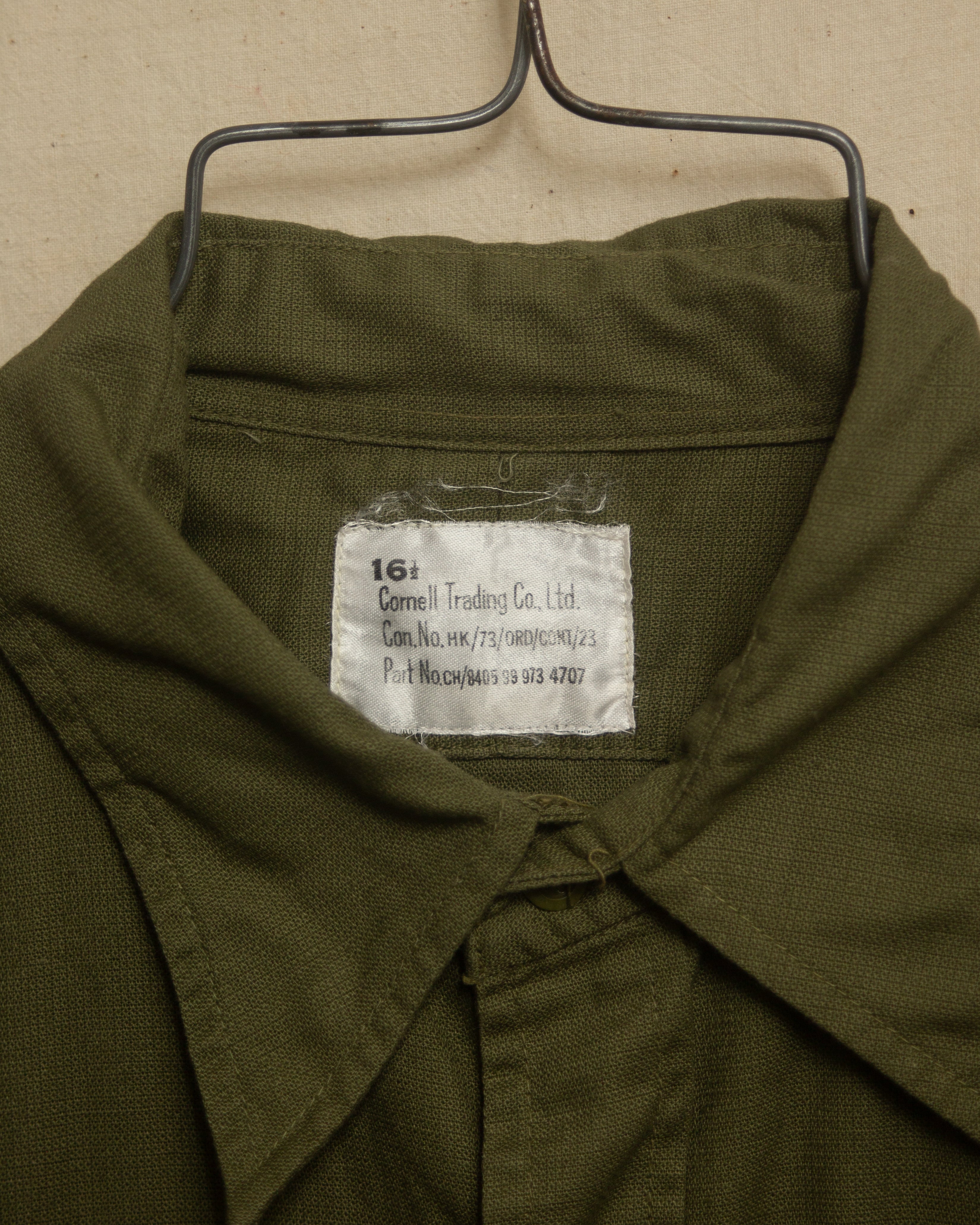 1960S/70S Military Field Shirt Size 16 1/2