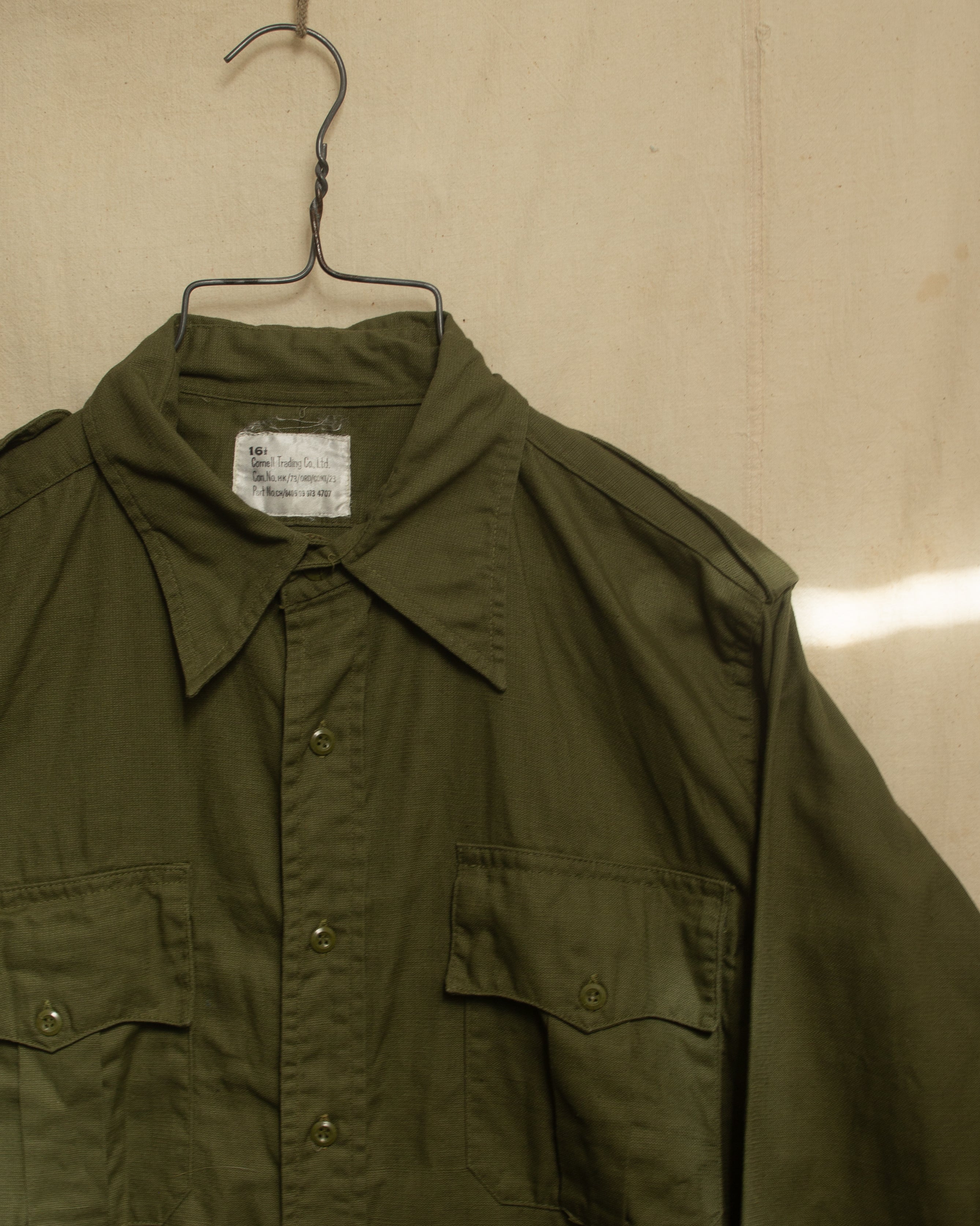 1960S/70S Military Field Shirt Size 16 1/2