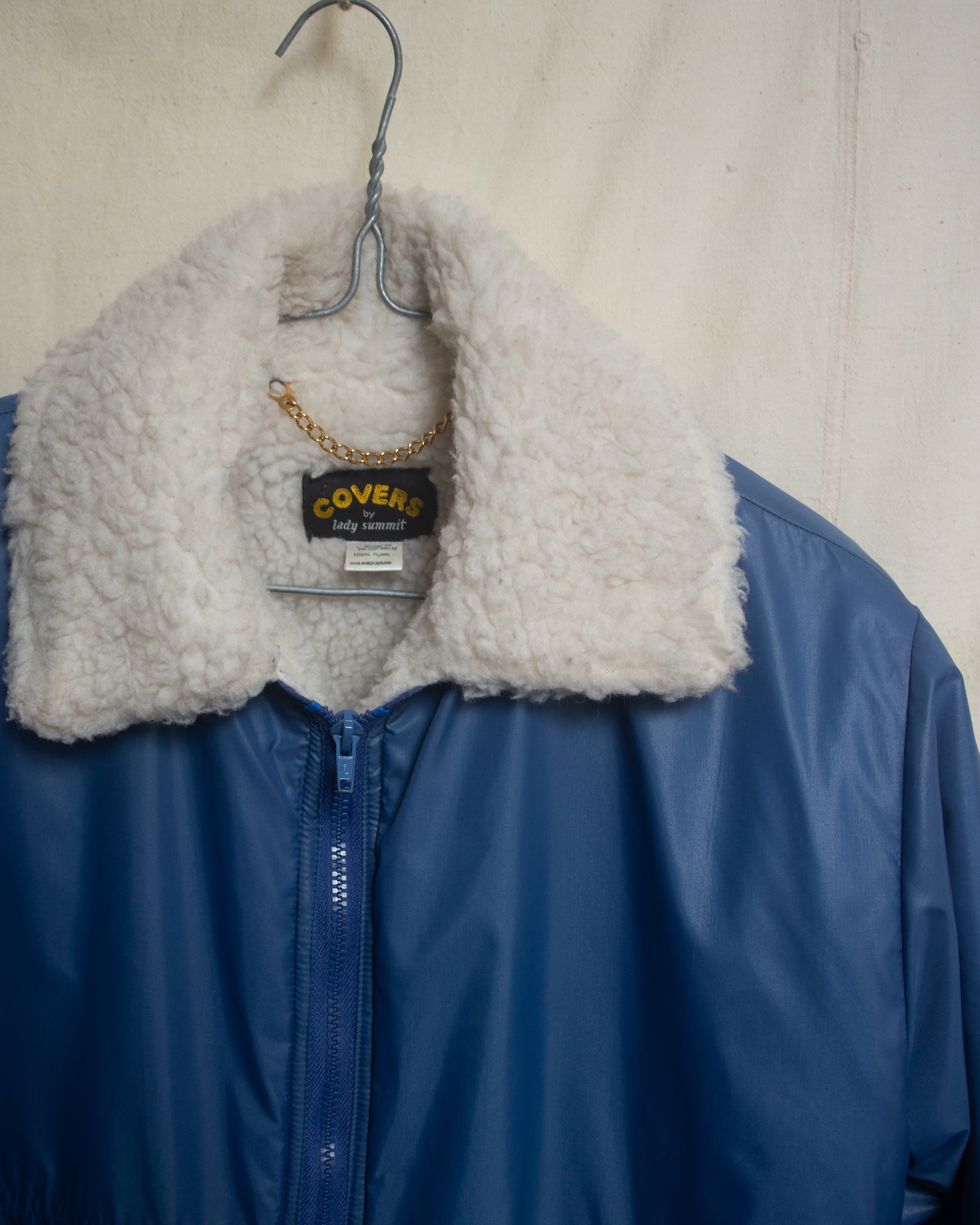 1980S Lady Summit Faux Sherpa Lined Jacket Size 16