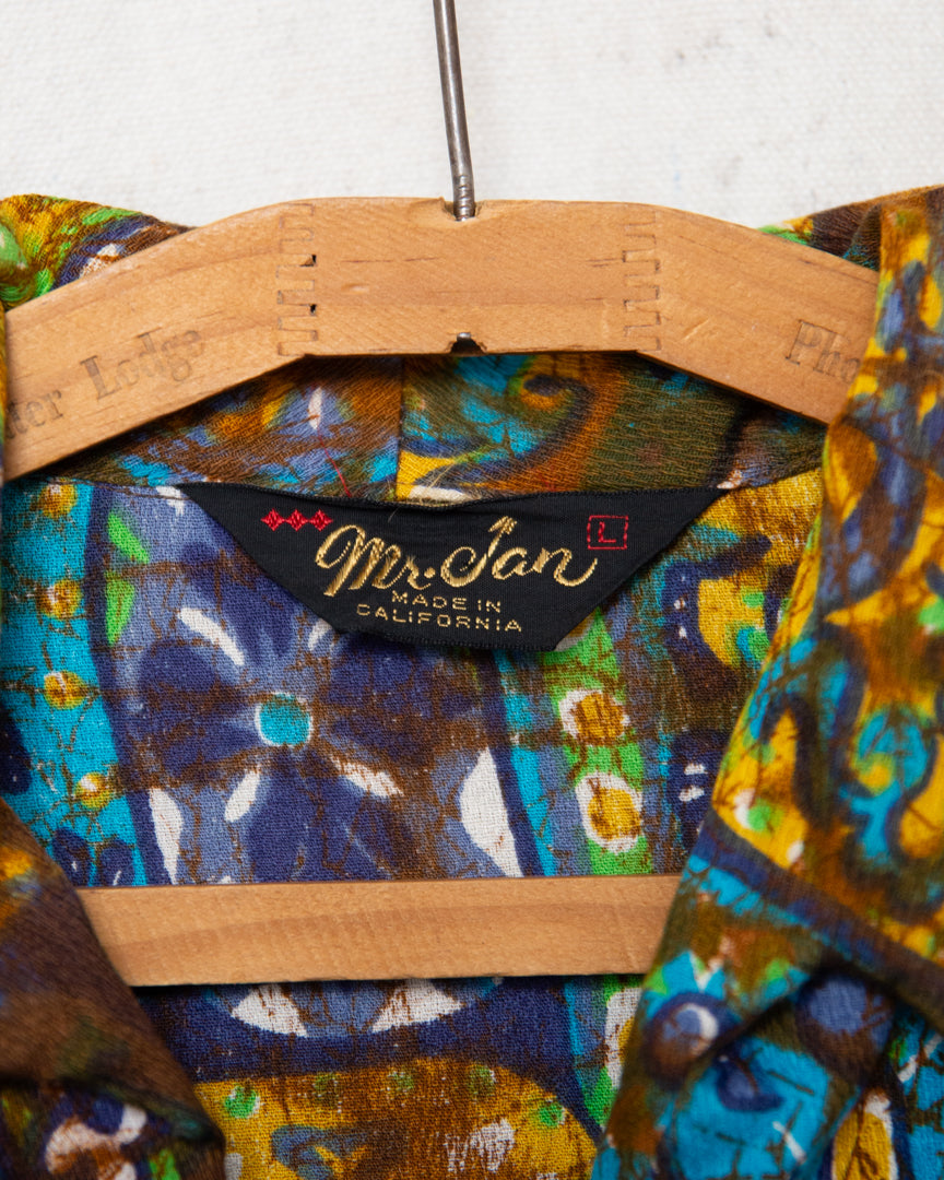 1970S All Over Print Shirt - M