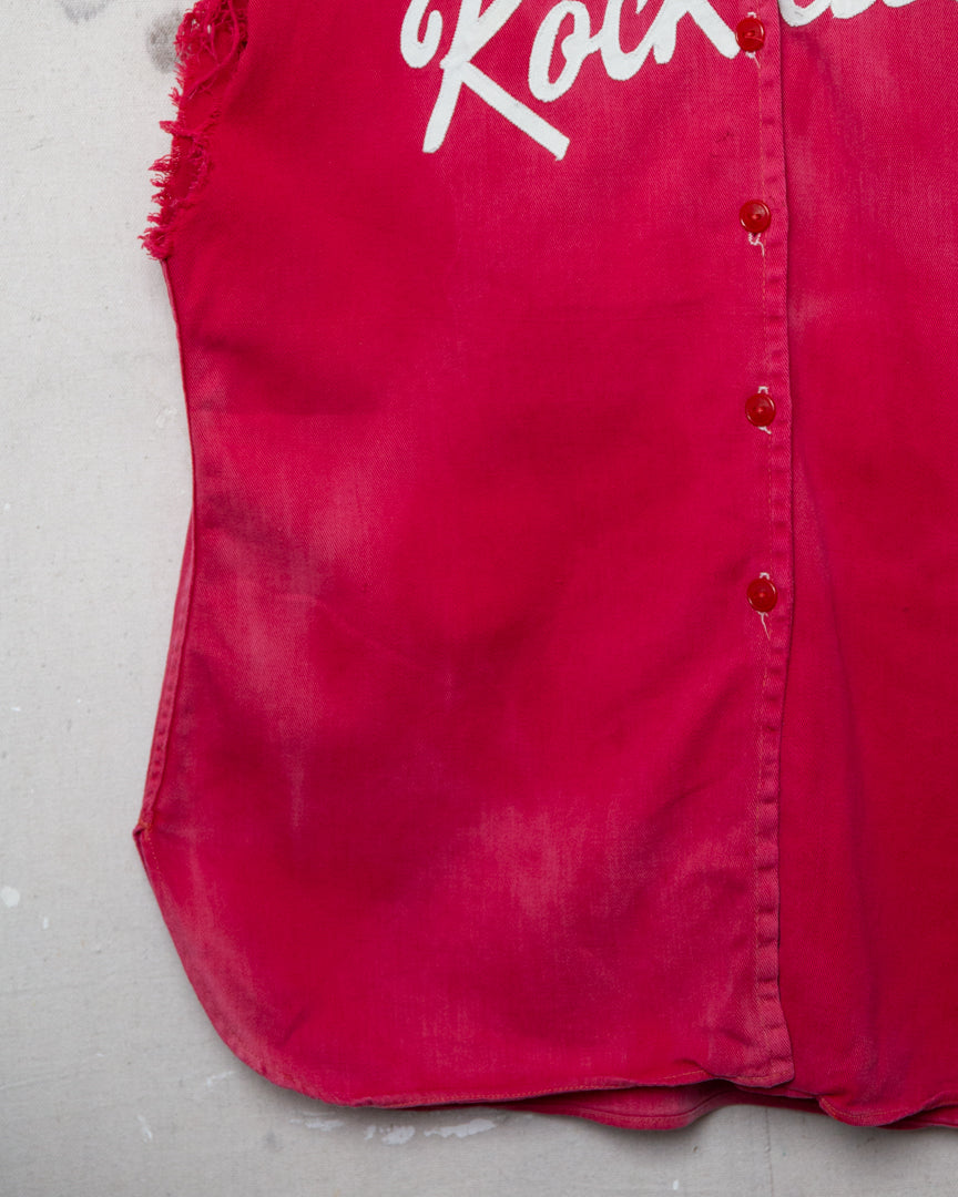1950S Well Worn Rockettes Cut Off Shirt - M/L