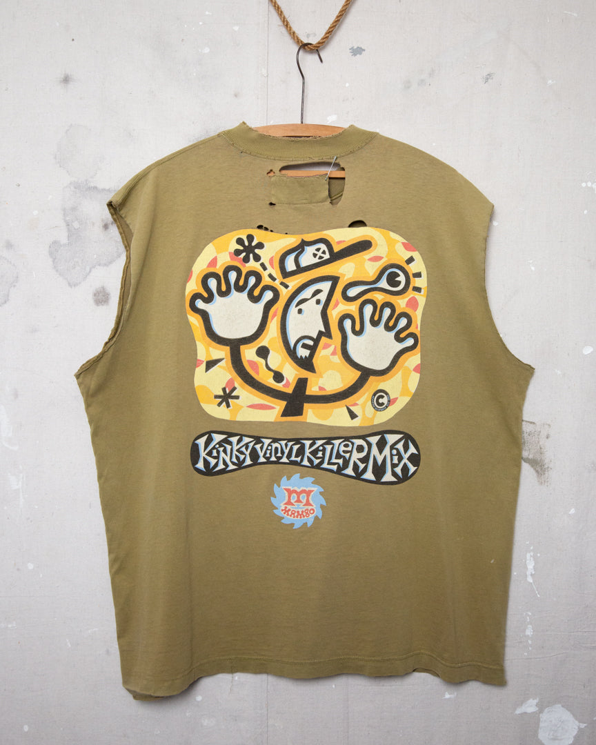 1990S Well Worn Mambo Vinyl Killer Tank - L