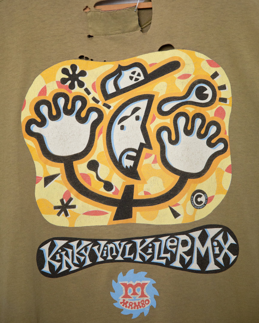 1990S Well Worn Mambo Vinyl Killer Tank - L